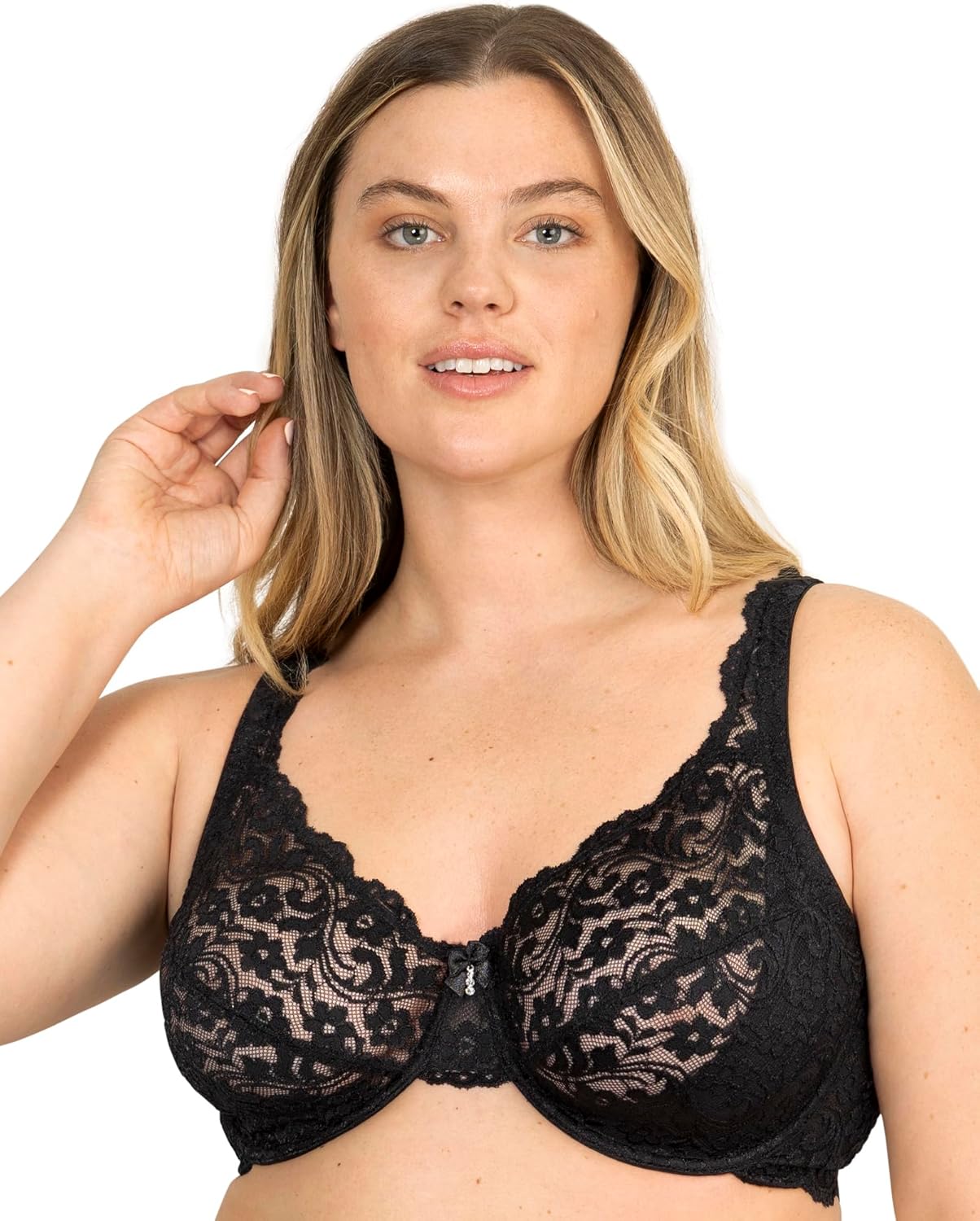 Signature Lace Unlined Underwire Bra with Added Support