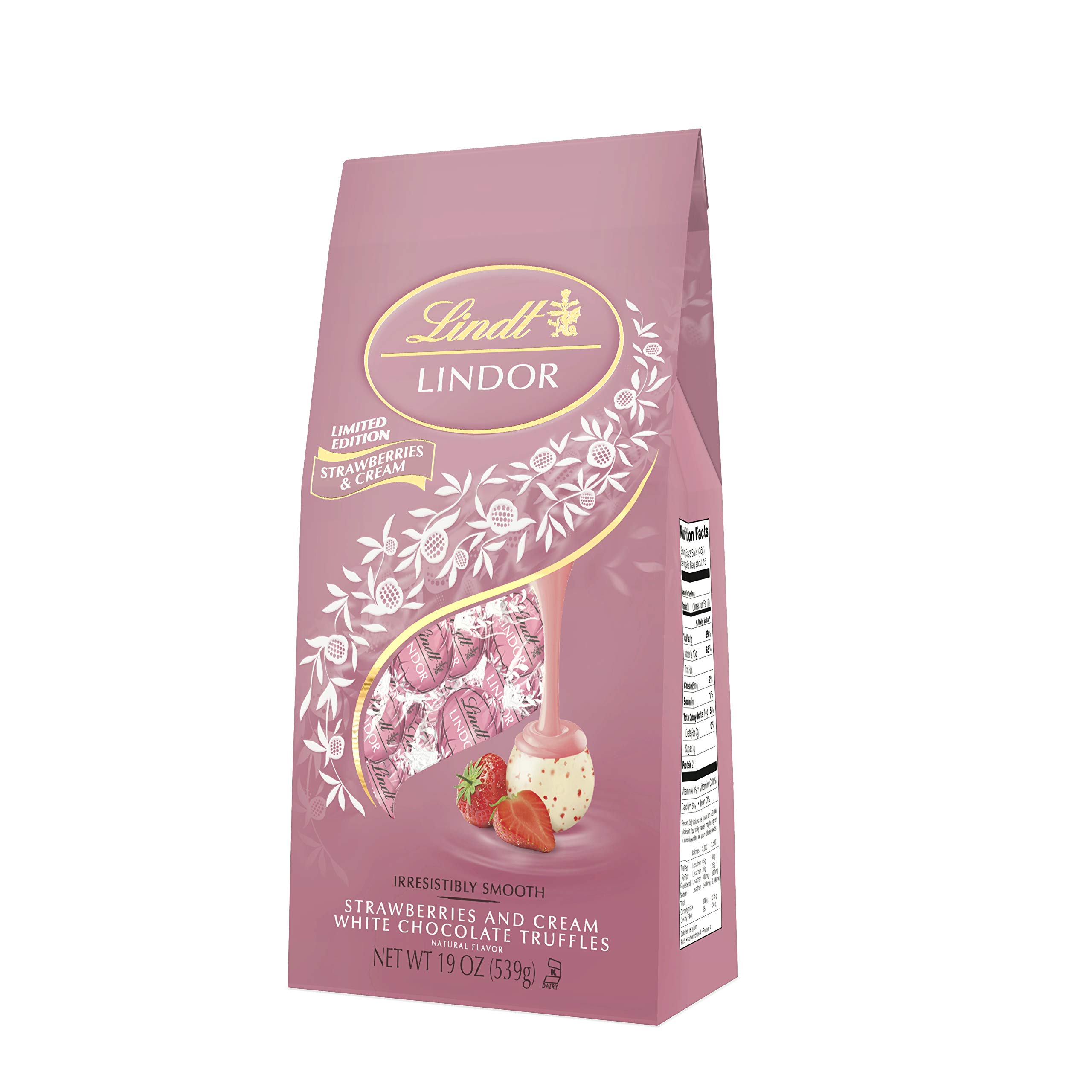 LindorStrawberries & Cream Chocolate Truffles, 19oz