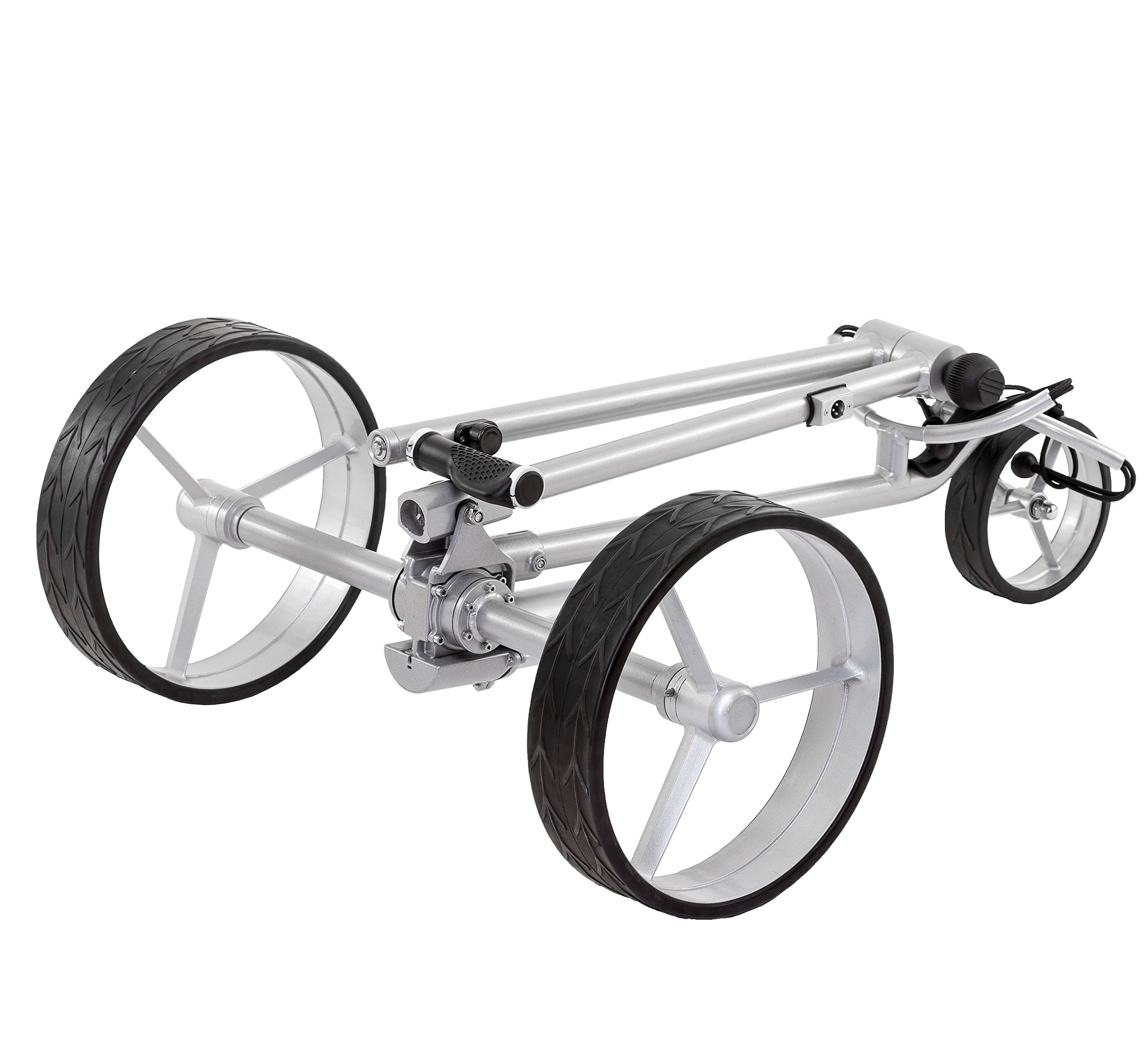 Leisure Golf Elektro Golftrolley Figus mit Bergbremse und Distanztimer, mit Zubehörpaket. Preis/Leistungs Top