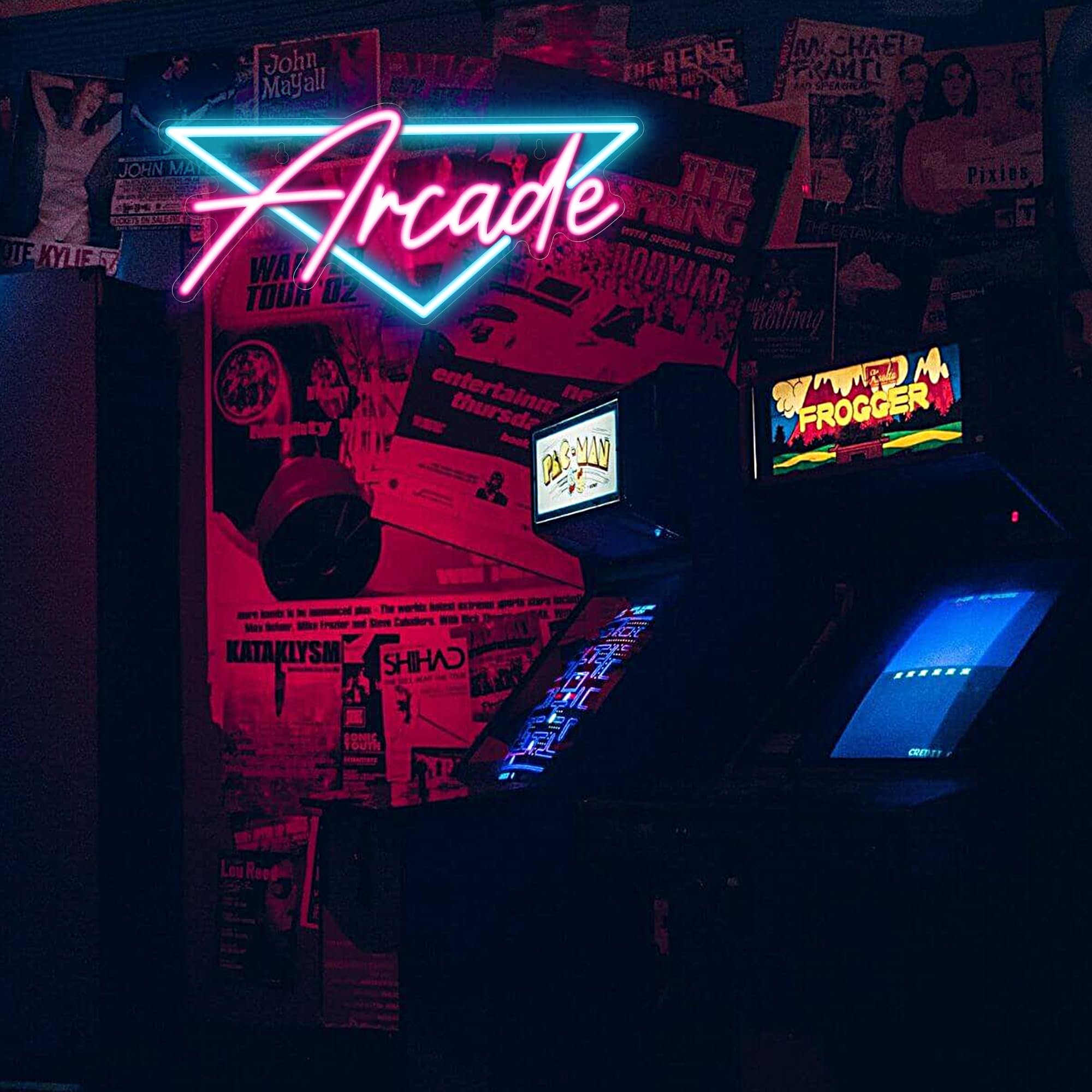 Kavaas Arcade Neon Sign, LED Arcade Signs for Arcade Room Decor