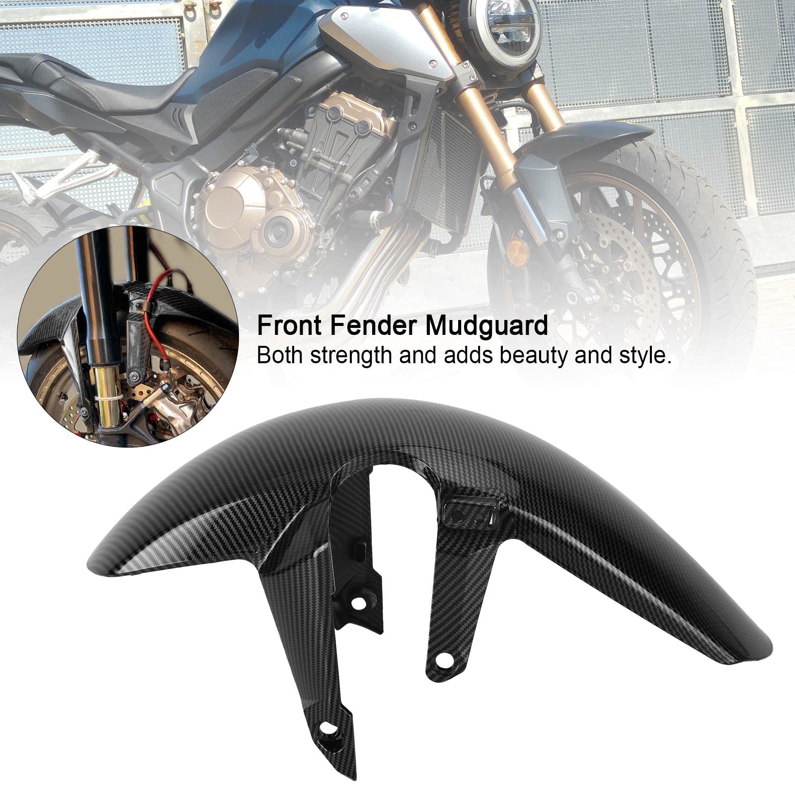 ABS Front Fender Mudguard für Honda CB650R CBR650R 19-24 CBR500R 22-23 Carbon