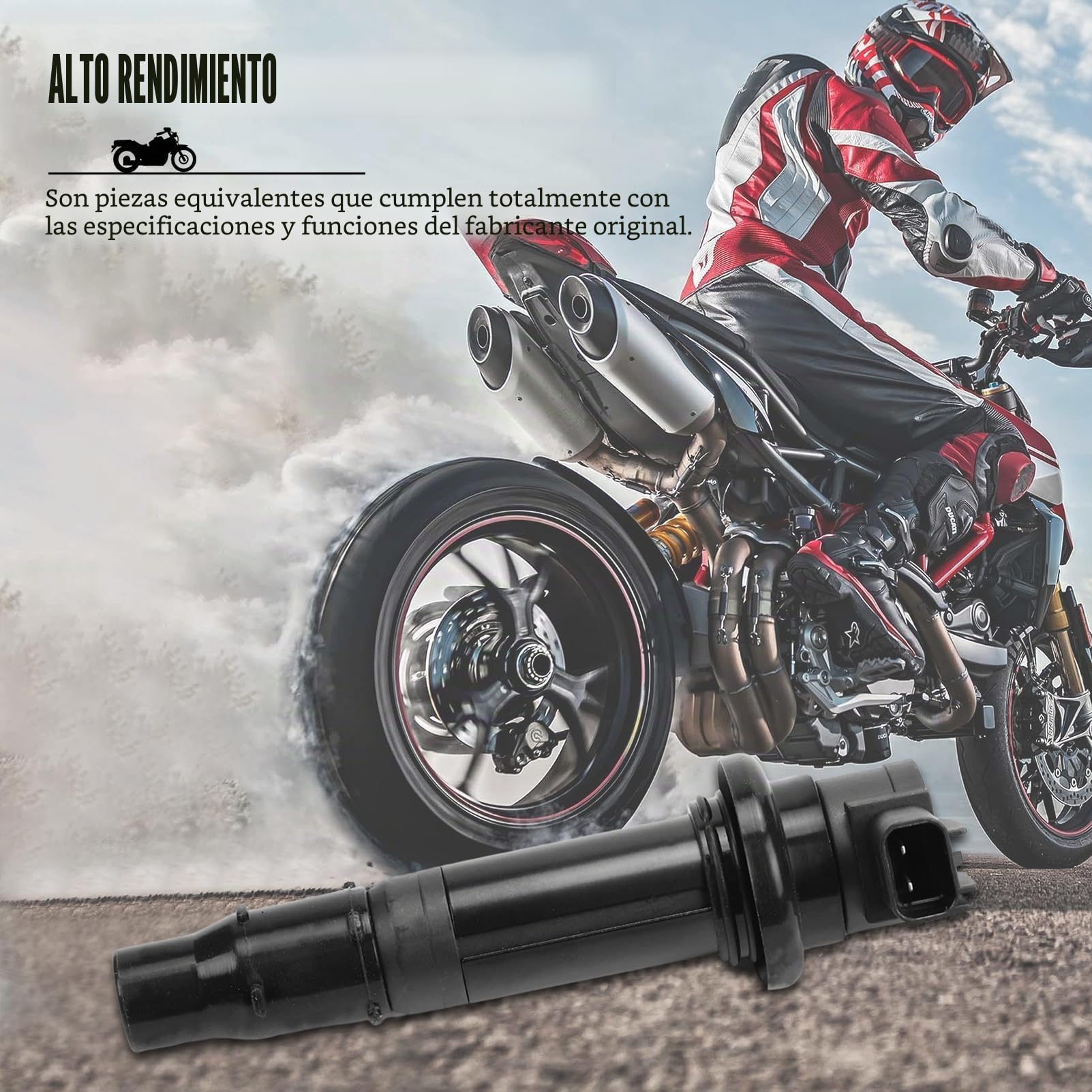 4 Piezas Bobinas Encendido F6T558 Para YAHAMA FZ1 FZS1 YZF-R1 R6R6S | 5VY-82310-00-00;5SL-82310-00-00;Aumenta la potencia; restaura el rendimiento del encendido; repuesto de alta compatibilidad