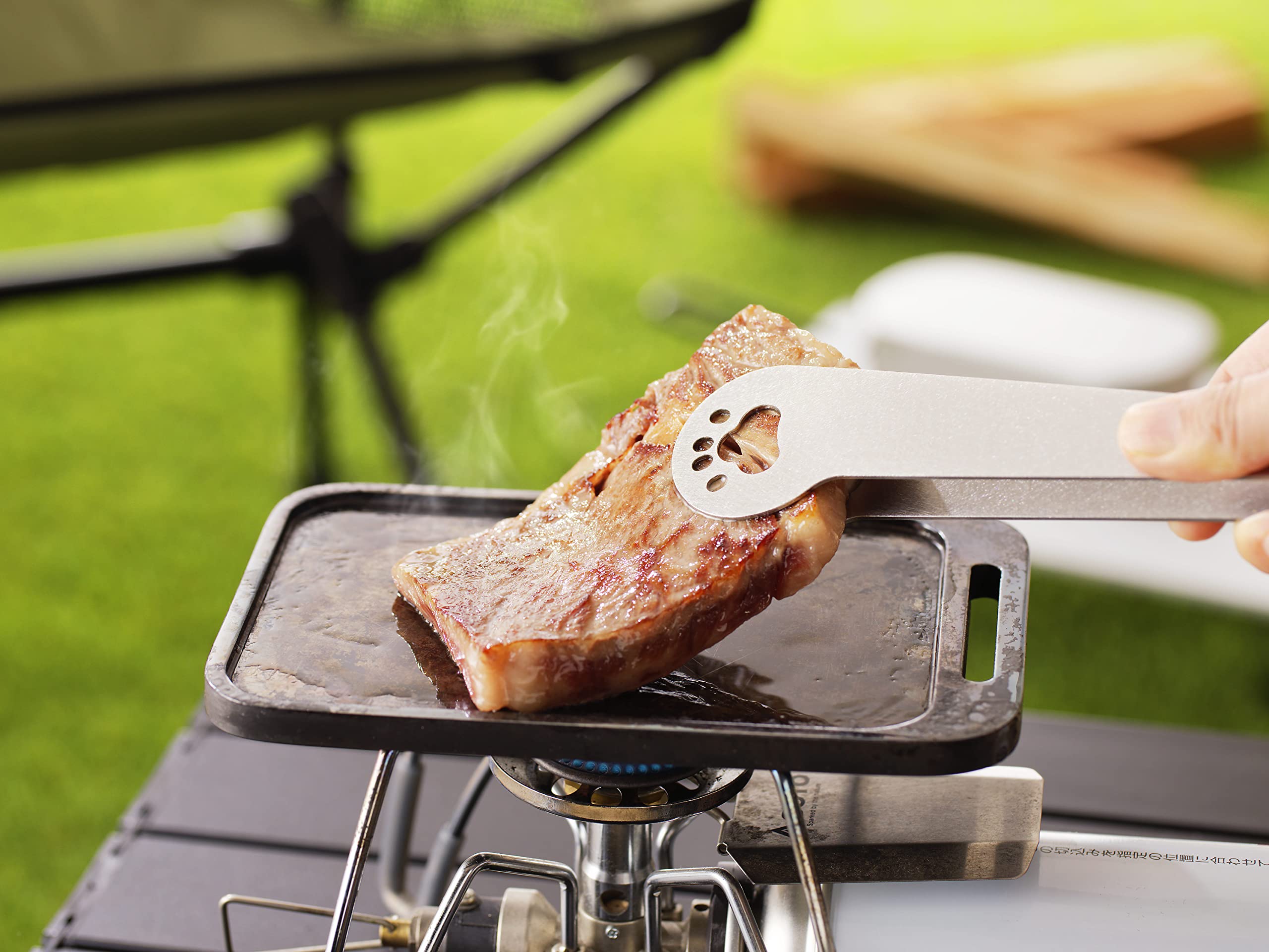 Amazon | 鍛冶屋の頓珍漢 BBQ トング キャンプ アウトドア 焼肉