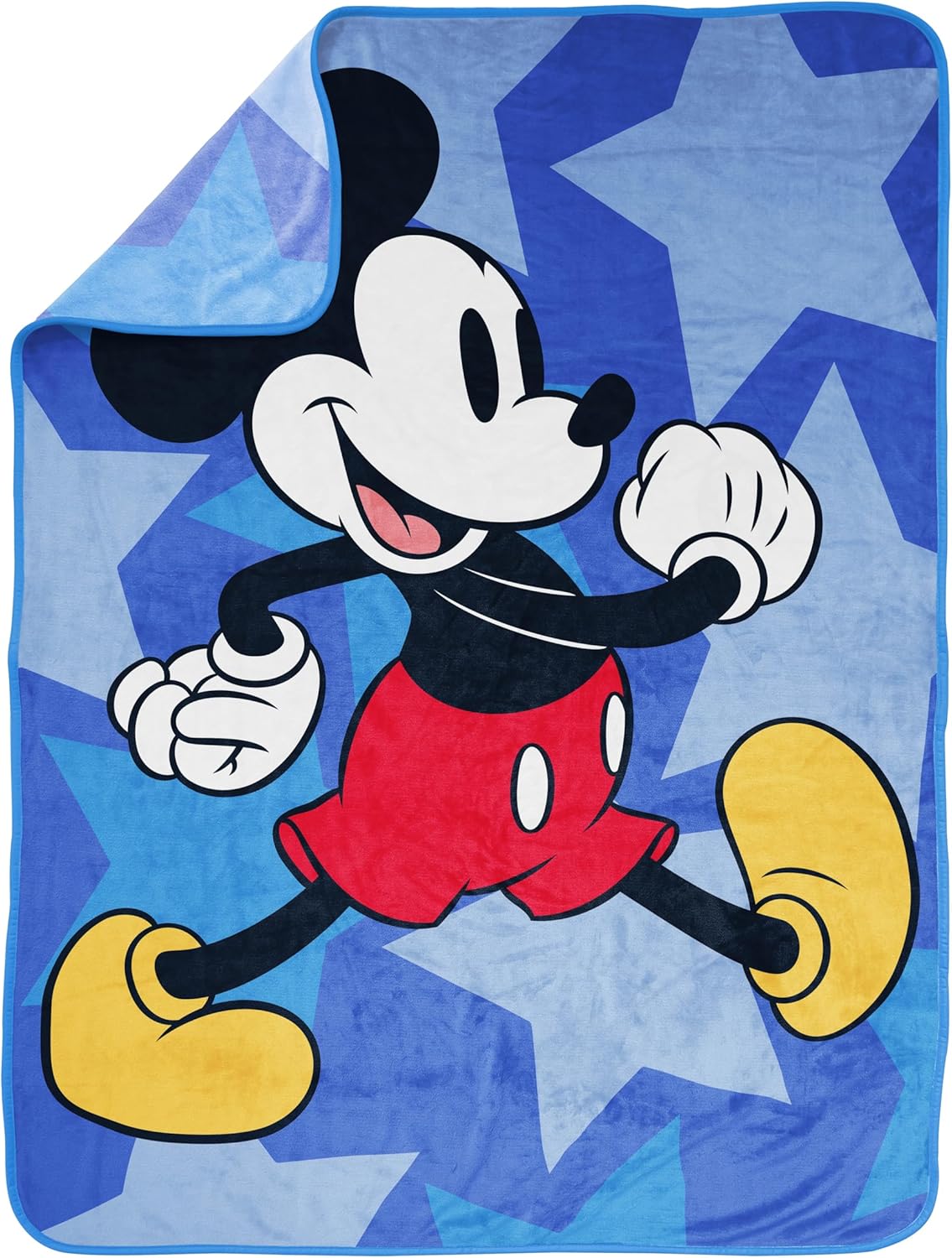 Jay Franco Kids Plush Throw Blanket – Soft & Cozy Fleece Throw for Bedroom & Couch Décor, Official Licensed Product, Blue - Mickey Mouse, 46x60 - Throw Blanket - Image 5