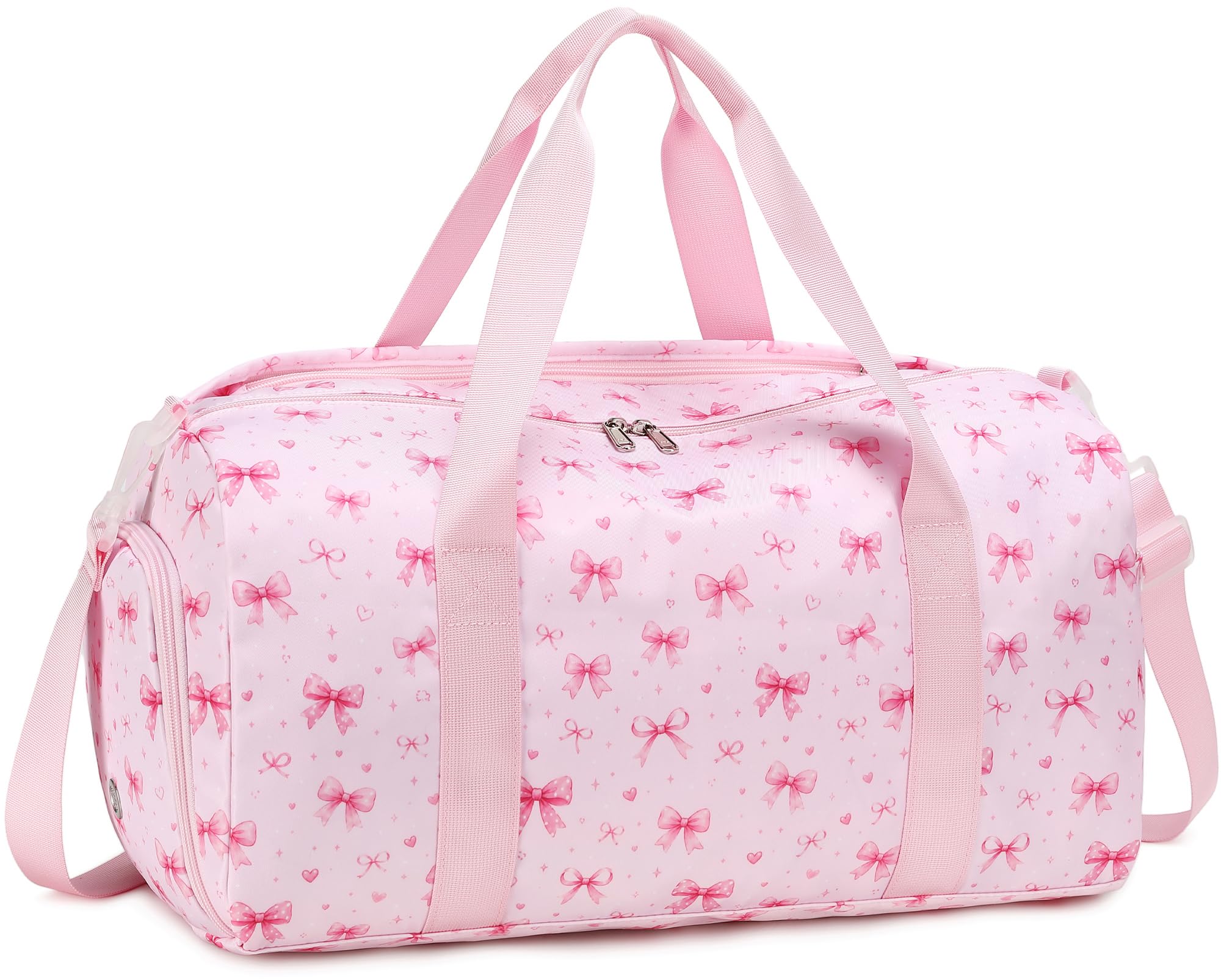Dance Bag, Gym Bag for Girls, Kids Duffle Bag with Shoe & Wet Compartments
