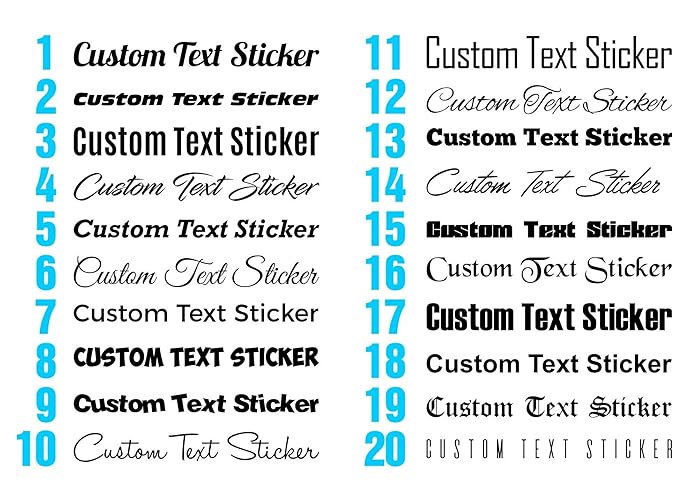 Custom Text Car Sticker Personalised Name Lettering Stickers Vinyl