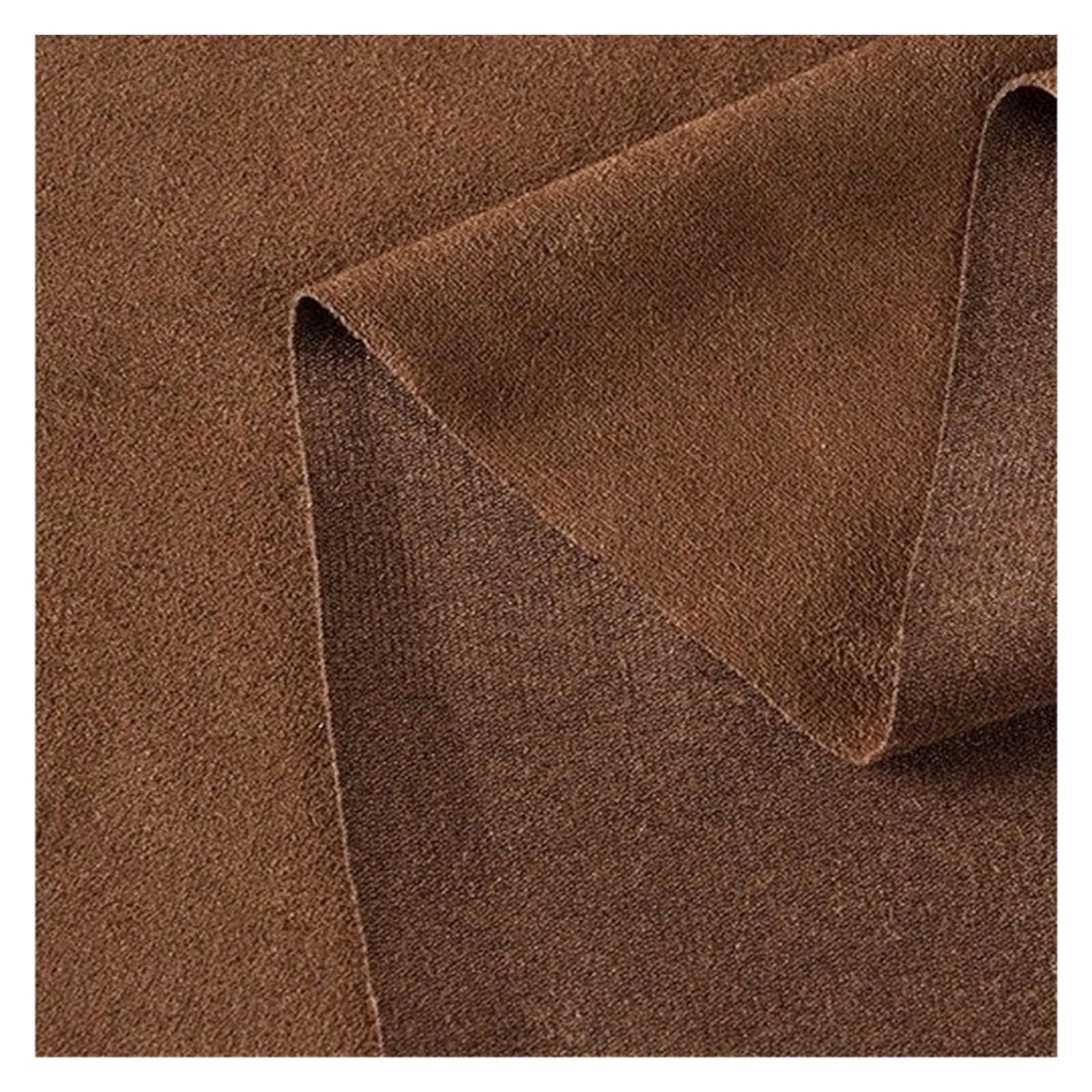 FIgpmwld Faux Suede Fabric, Stretch Brushed Faux Suede Fabric Multicolor 50x160cm DIY Garment(Sandalwood)