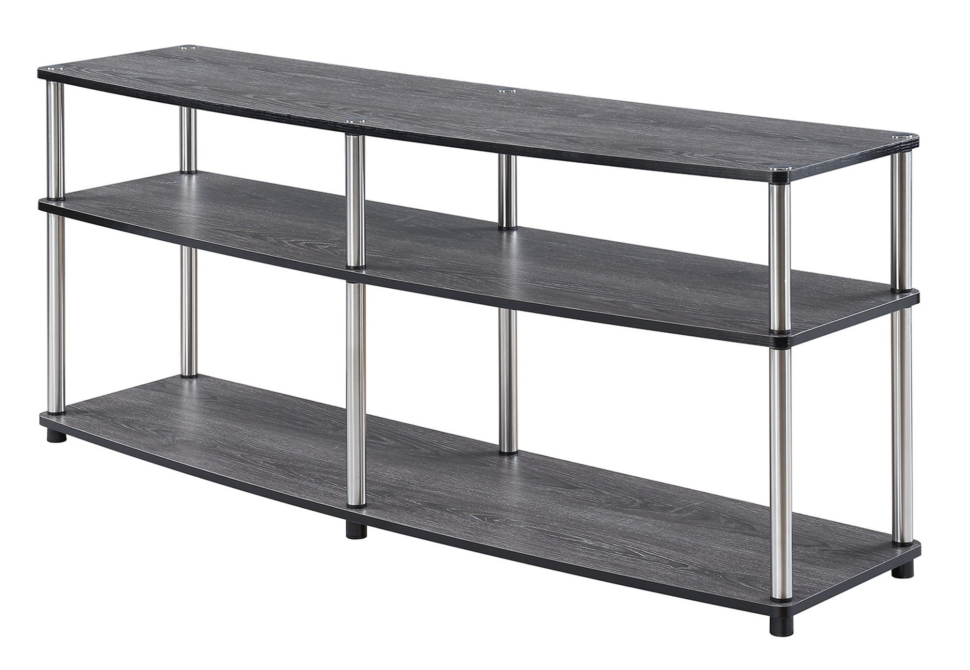Convenience Concepts131060WGY Designs2Go 3-Tier TV Stand, 60", Weathered Gray