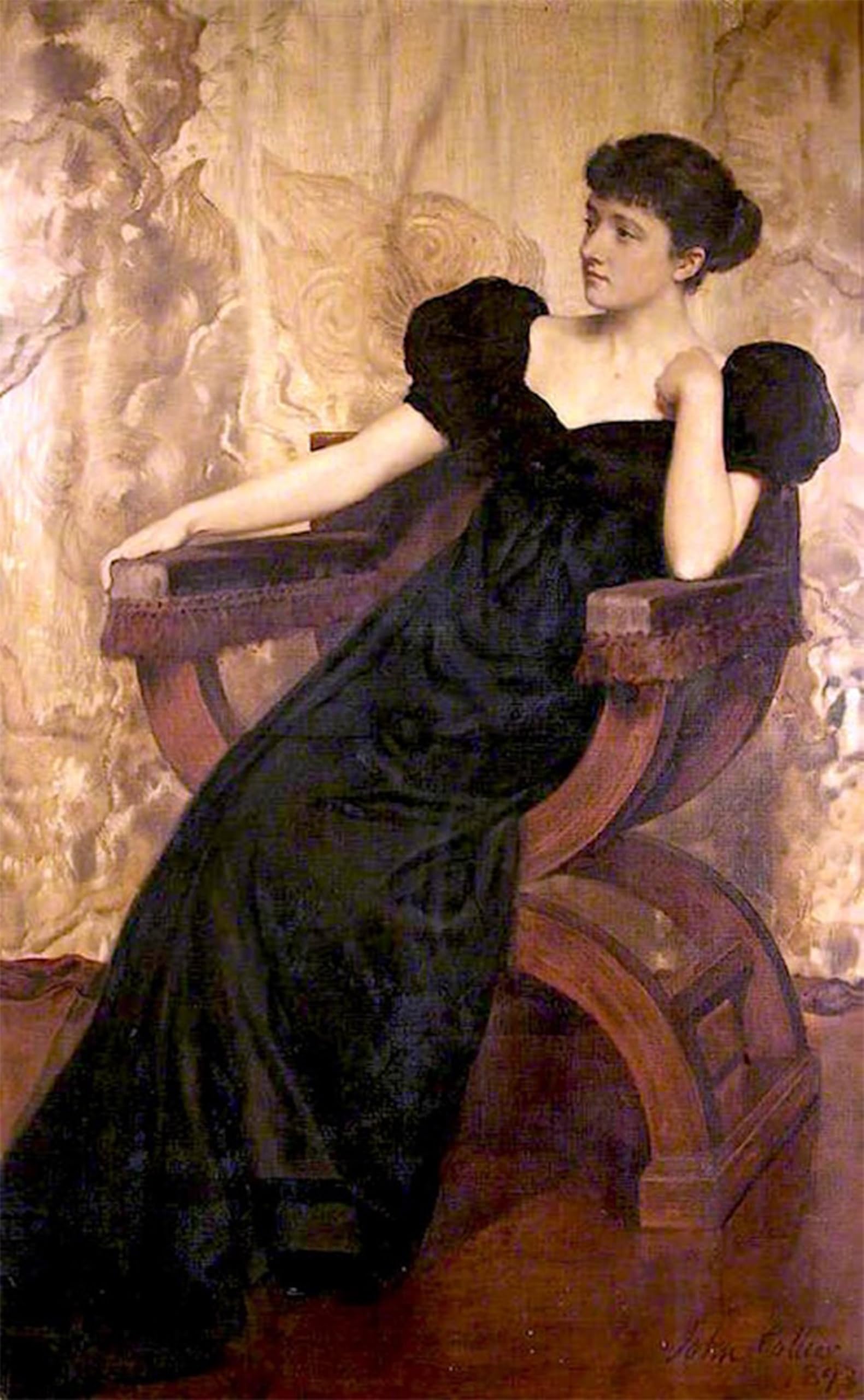 Posteriik No Frame Famous Animal Posters Vintage Picture Portrait Of An Unknown Woman By John Collier Modern Wall Decor For Home Decor 60X90cm