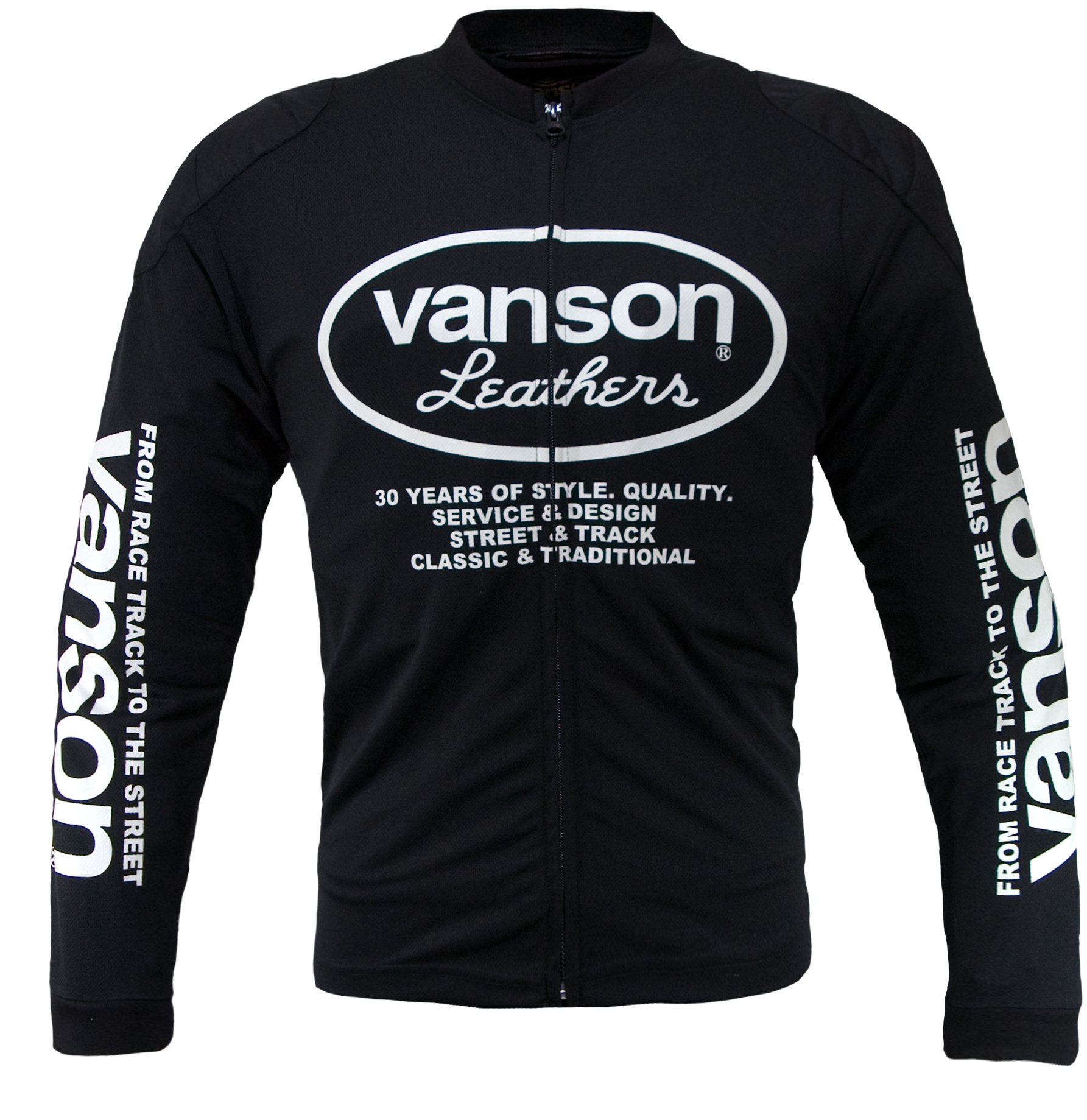 Amazon | VANSON(バンソン) ロングスリーブメッシュTシャツ BK