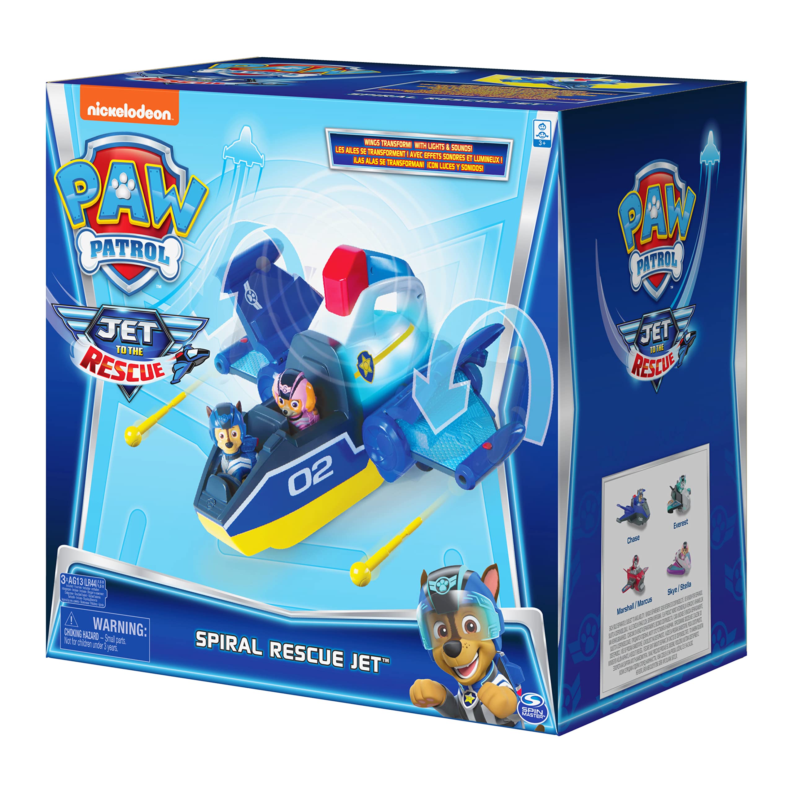 Paw Patrol, Jet to The Rescue Deluxe Transforming Spiral Rescue Jet