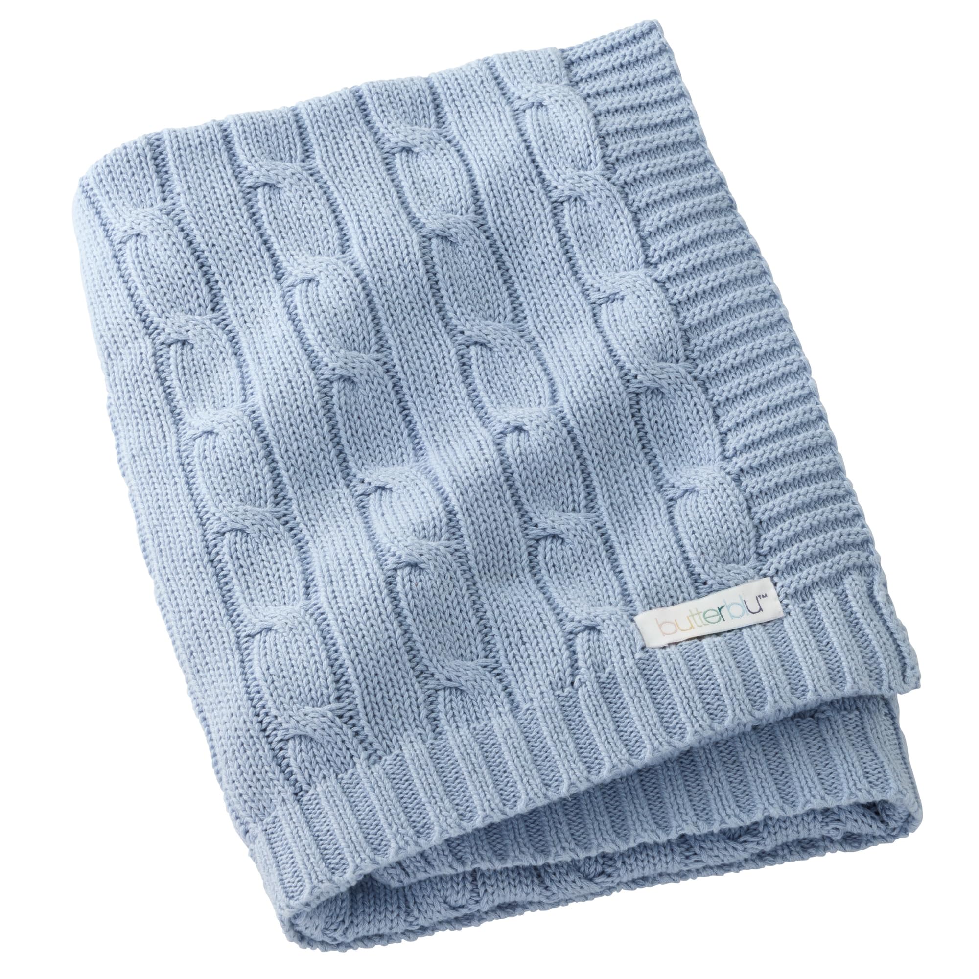 Amazon.com: Butterblu Sparrow Sweater Knit Receiving Baby Blanket