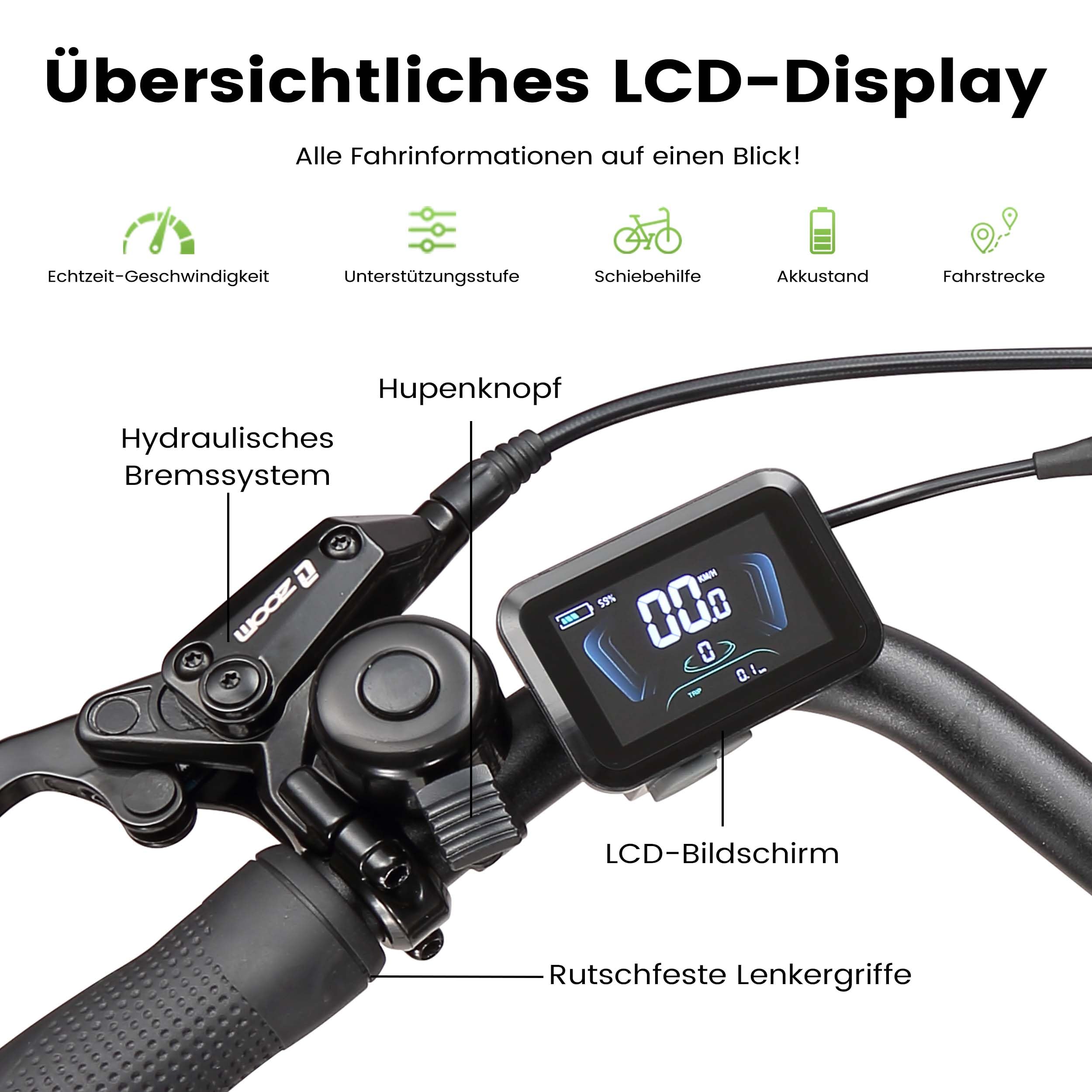 Elektrofahrrad für Erwachsene, 28 Zoll E-Bike mit 48V 250W Reichweite 140 km, Trekking Bike 25 km/h