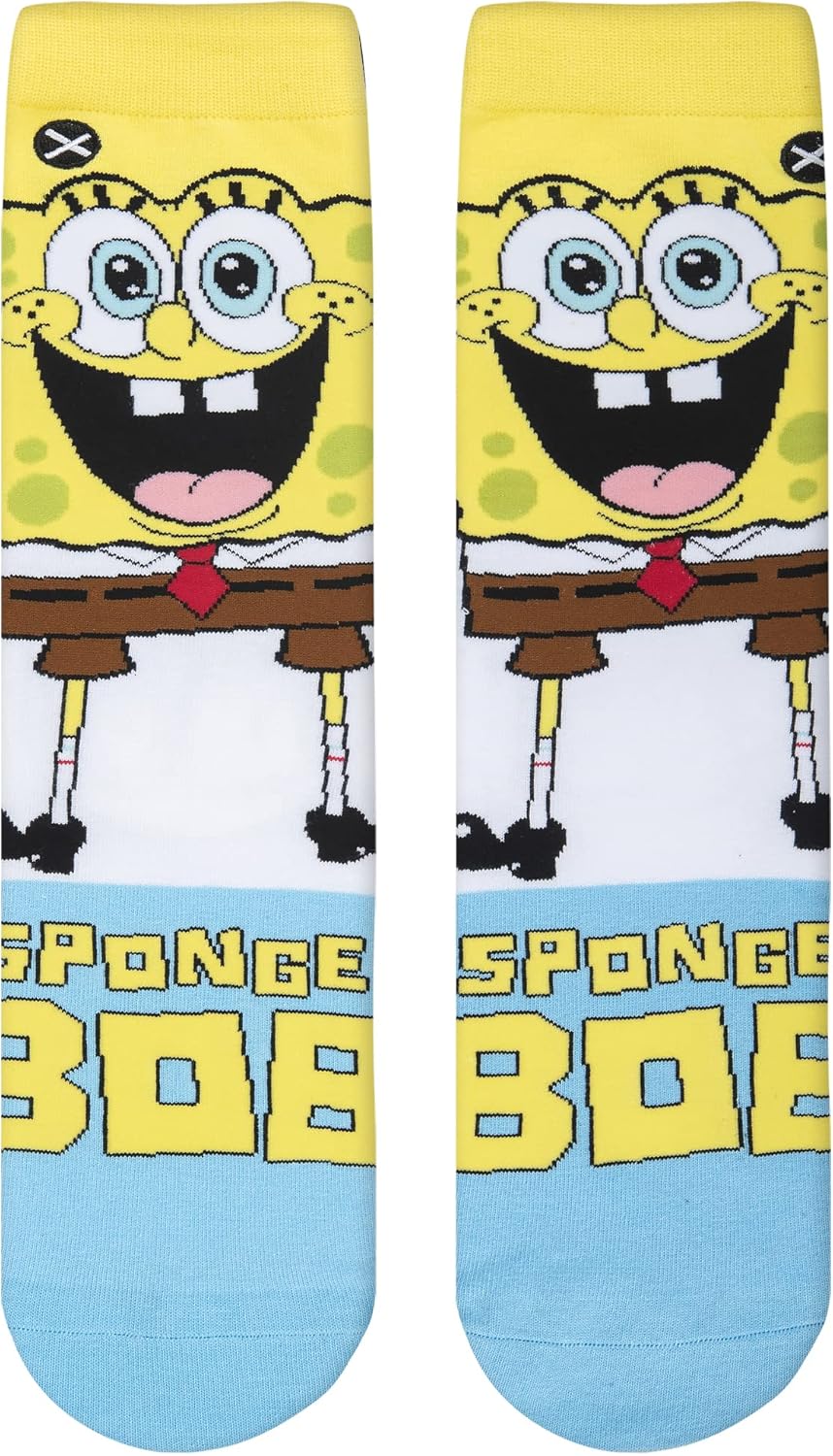 Odd Sox, Smilepants Nickelodeon SpongeBob Cartoon, Fun Cute Socks for Women, 5-10 - Image 5