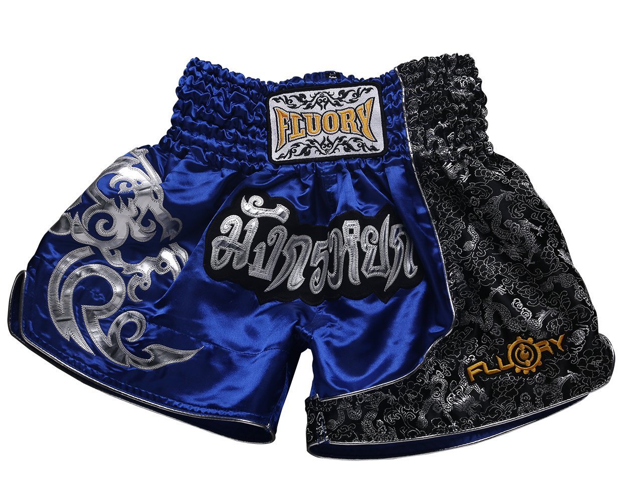 FLUORY Muay Thai Fight Shorts, MMA Training Grappling Martial Arts Kickboxing Shorts
