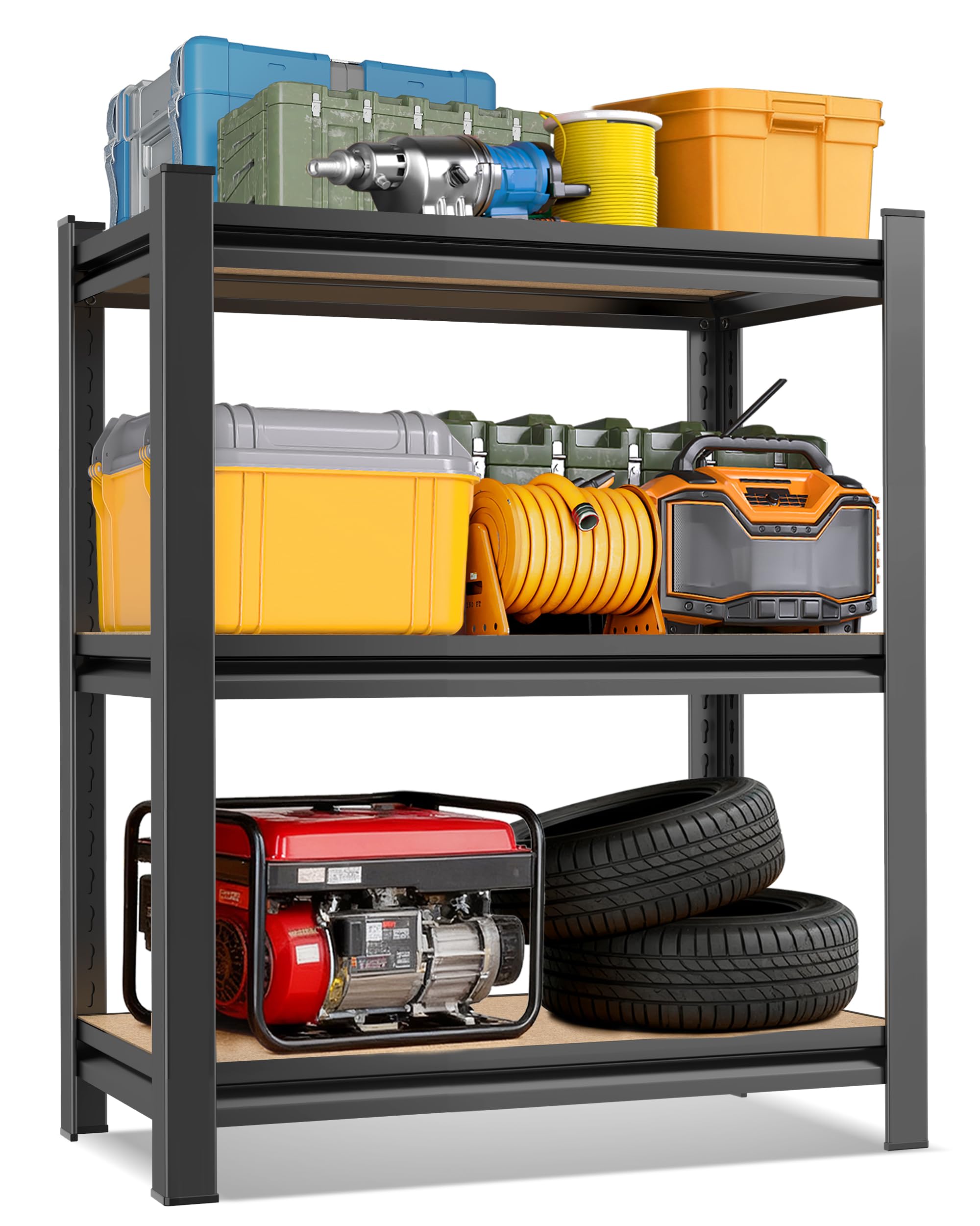 How to Create Budget-Friendly Garage Storage Solutions for First-Time Homeowners 95 AOAORGG 3-Tier Metal Shelving