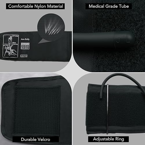 Miniatura 2 de Brazalete de presión arterial, brazo de presión arterial extragrande, brazalete de repuesto Ann Bully XL para brazo grande, brazalete de presión