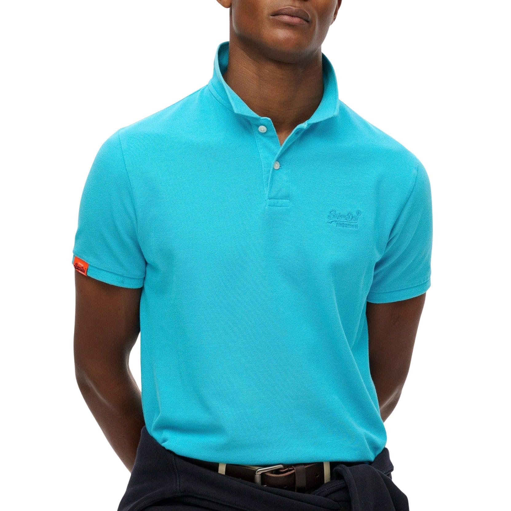 Superdry Men's Blue Vintage Destroy Polo - Medium