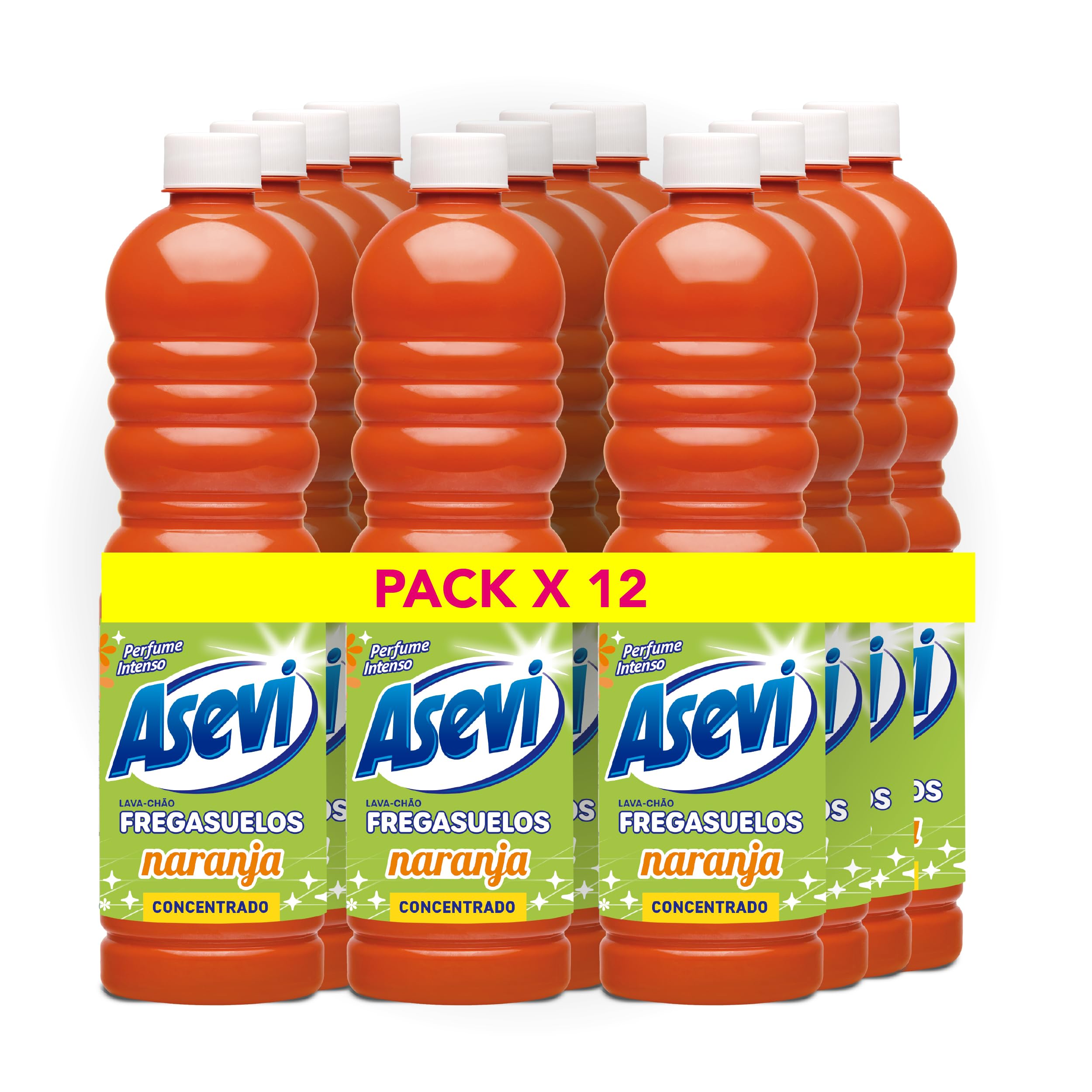 Asevi Fregasuelos Perfumado Naranja 12x1L pH Neutro Todo Tipo de Suelos en oferta en Amazon