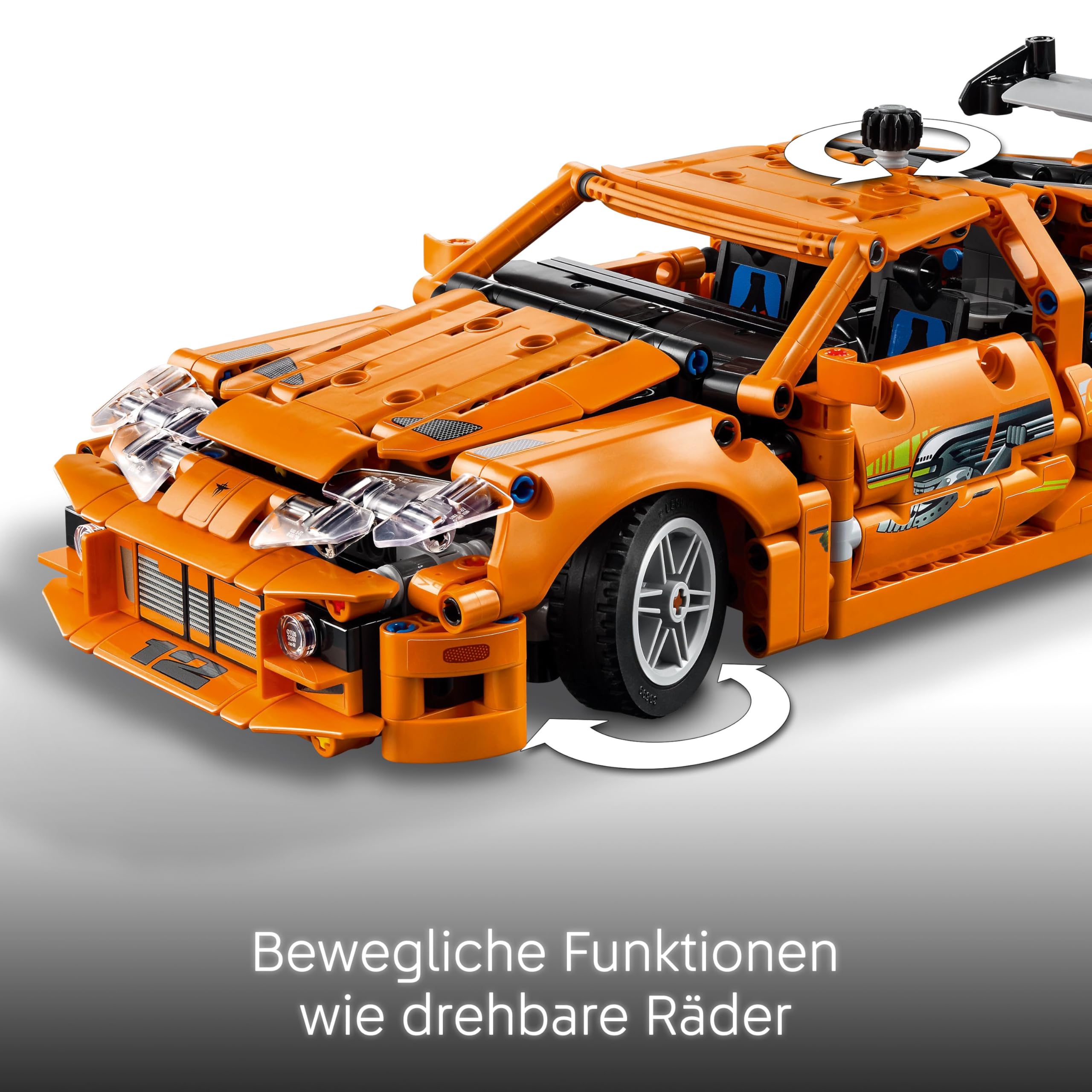 LEGO Technic Fast and Furious Toyota Supra MK4 - Spielzeug Auto - Mit 6-Zylinder-Motor & aufklappbaren Türen - Modell Set für Jungen und Mädchen ab 9 Jahren - Geschenkidee zum Geburtstag 42204