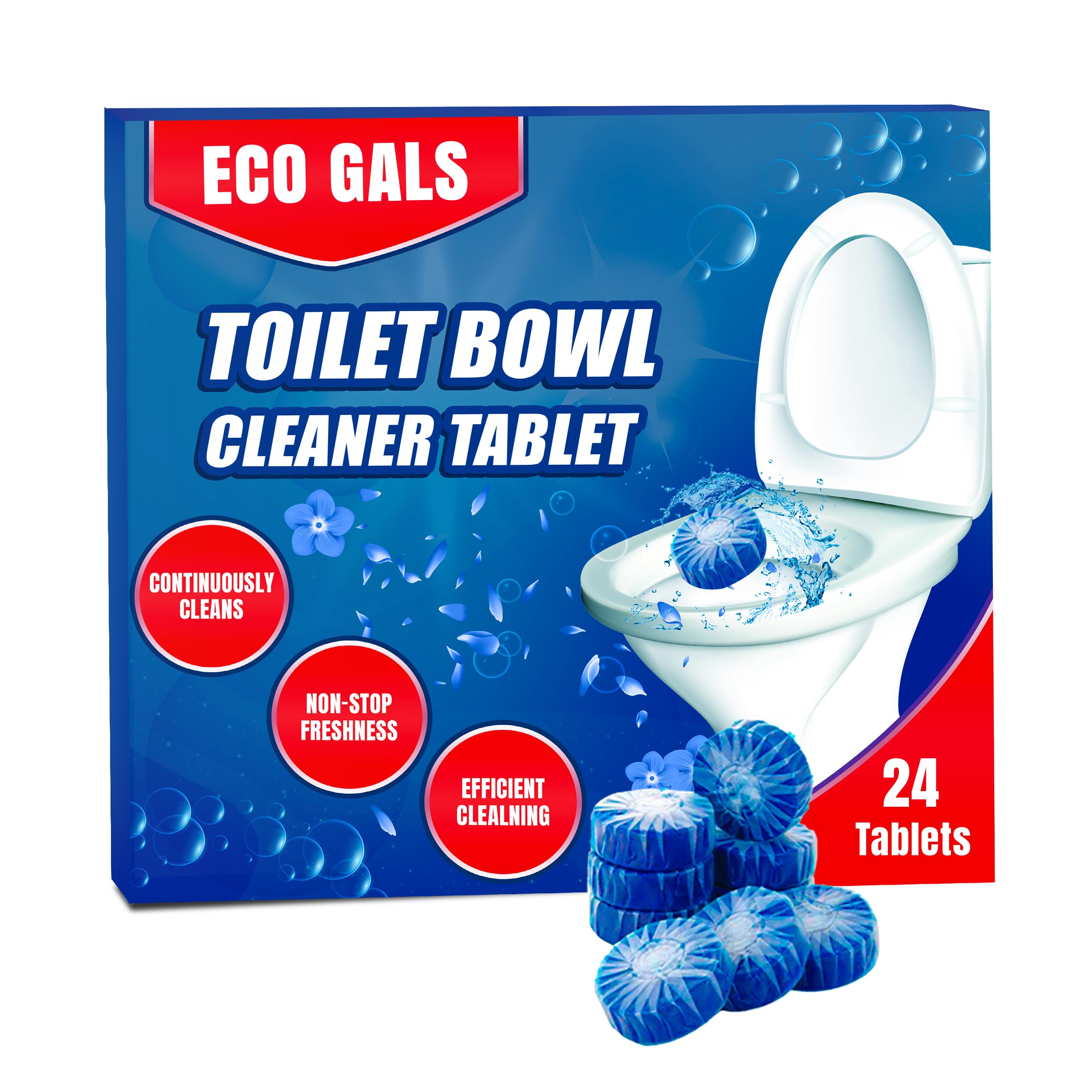 Automatic Toilet Bowl Cleaner Tablets for Descaling & Deodorizing, Septic-Tank Friendly Toilet Bowl Cleaners with Slow-Dissolving Design - Hygienic Flush Tabs (B0B77NG9GY) Amazon Price History, Amazon Price Tracker