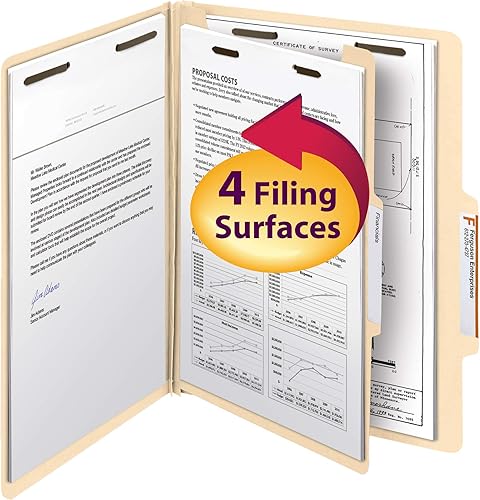 Miniatura 9 de Smead carpeta de clasificación, Amarillo