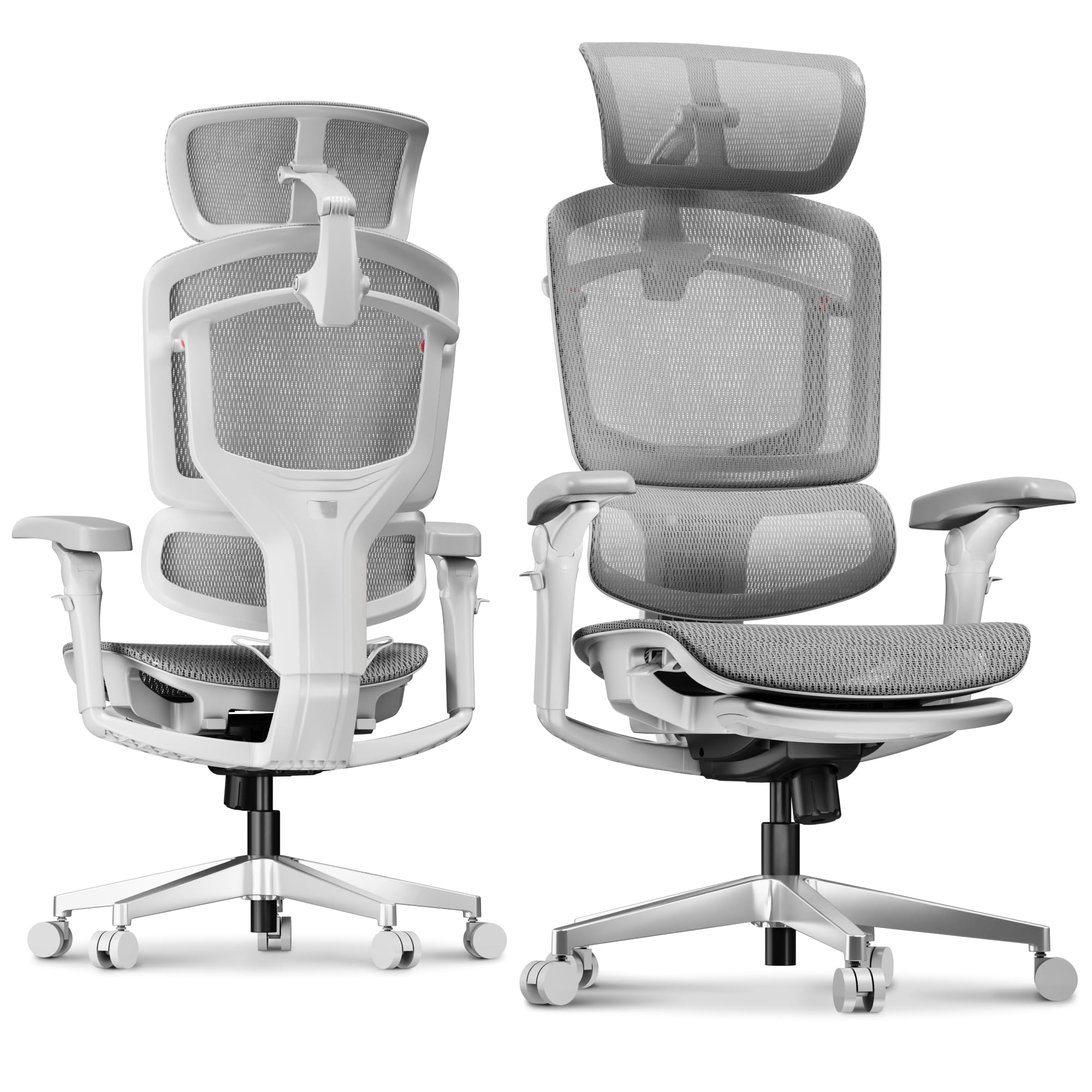 FLEXISPOT ErgoX-PRO Ergonomic Office Chair with Footrest Grey