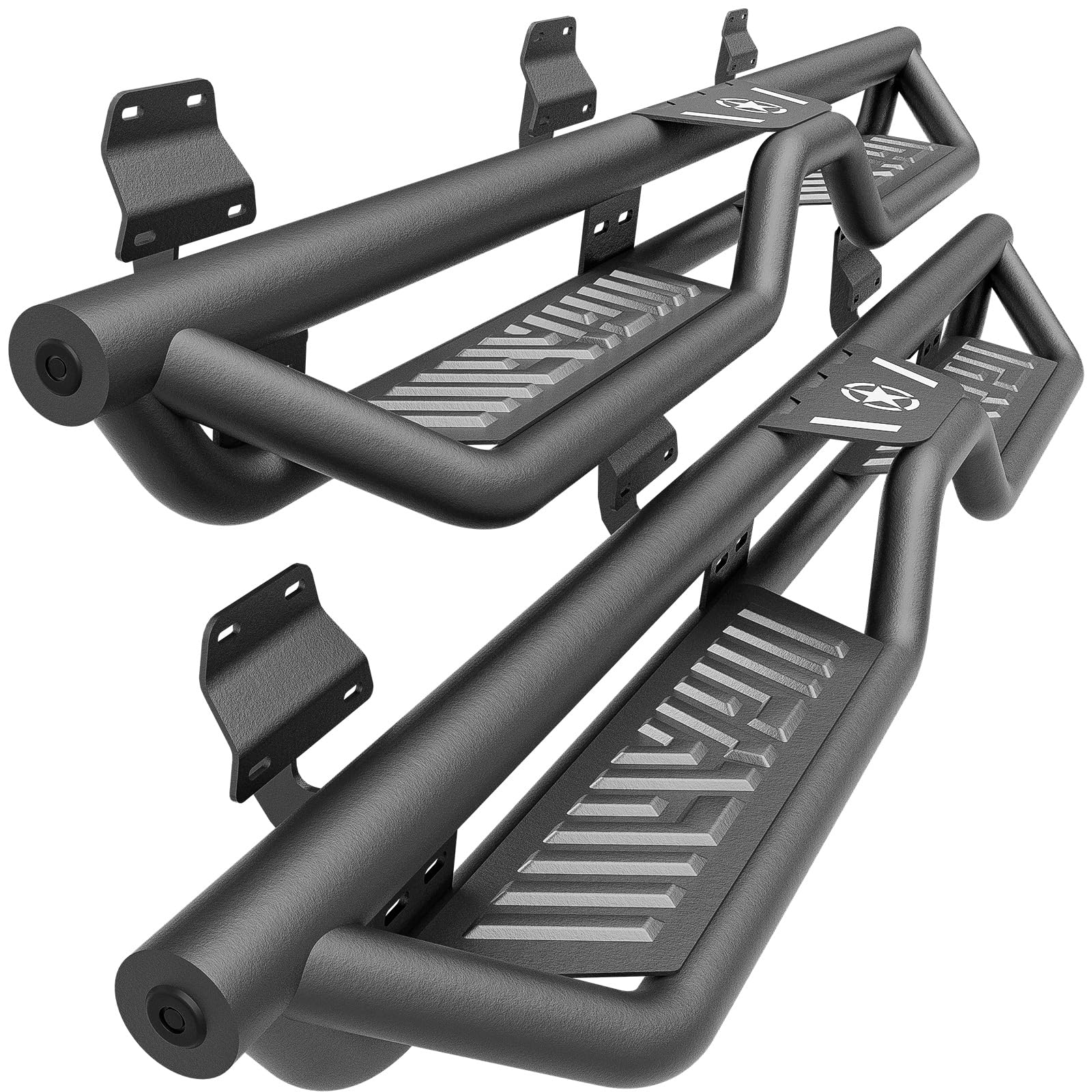 Photo 1 of ***SIMILAR ITEM***
YZONA Running Boards SuperCrew Cab Compatible for 2015-2026 Ford F150 & 2017-2026 Ford F250 F350 Super Duty Crew Cab Side Step, Two Stairs Design Side Bars Nerf Bar (4 Full Size Door, Star Logo)