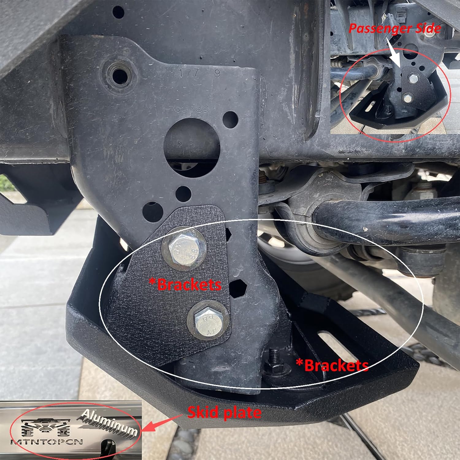 Aluminum JL & Gladiator Skid Plate Compatible with 2018-2026 Jeep Wrangler JL JLU & 2020-2026 Jeep Gladiator