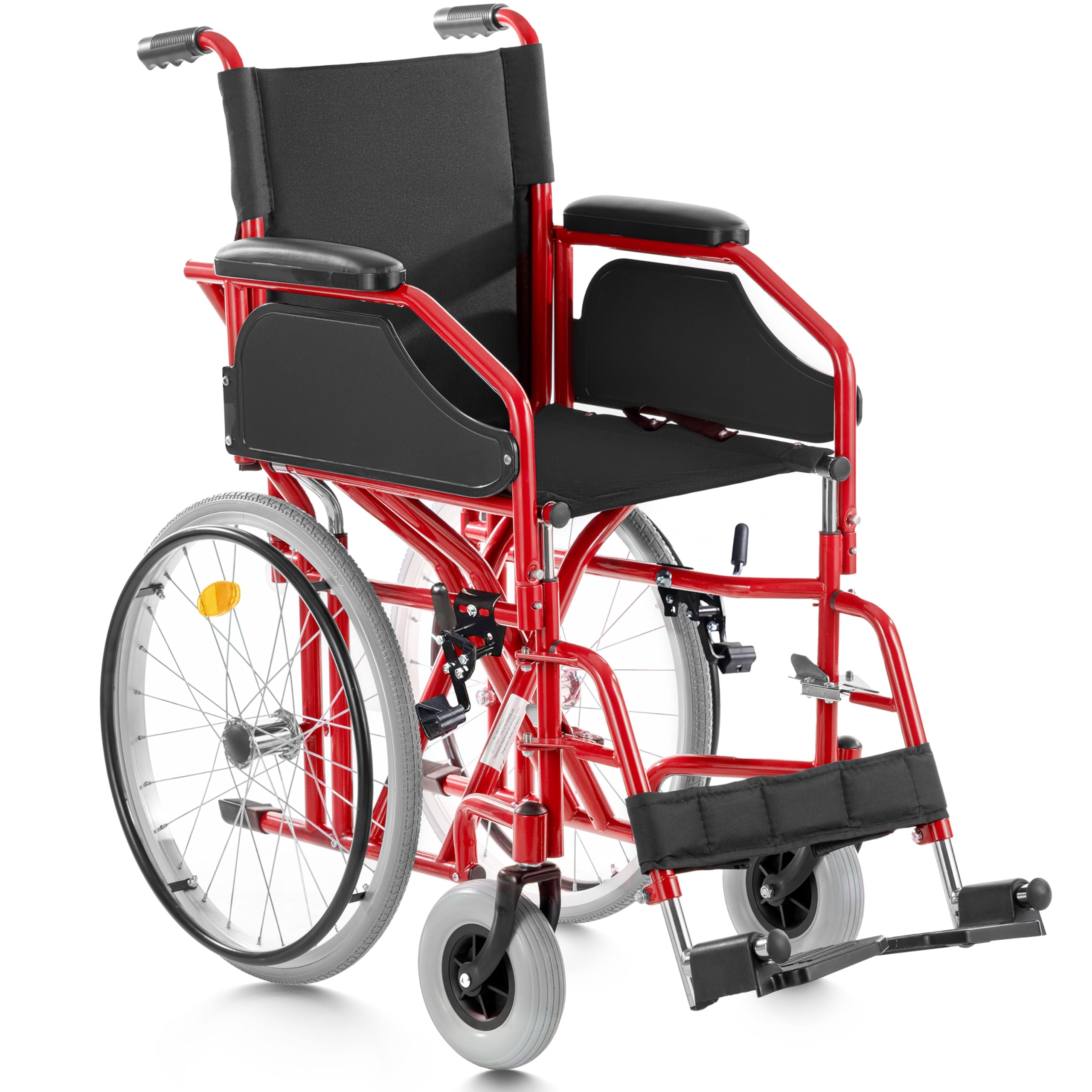 GOVITA Składany wózek dla wąskich przejść, idealny do podjazdów_Gostreet Slim 40 cm - podwójna stalowa rama typu cruiser składany cienki wózek inwalidzki