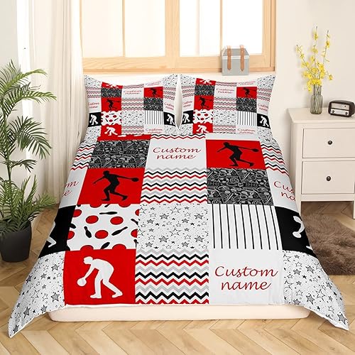 Miniatura 3 de Juego de funda de edredón de voleibol personalizada con retazos a cuadros para niños funda de edredón con estrellas de galaxia juego de cama queen