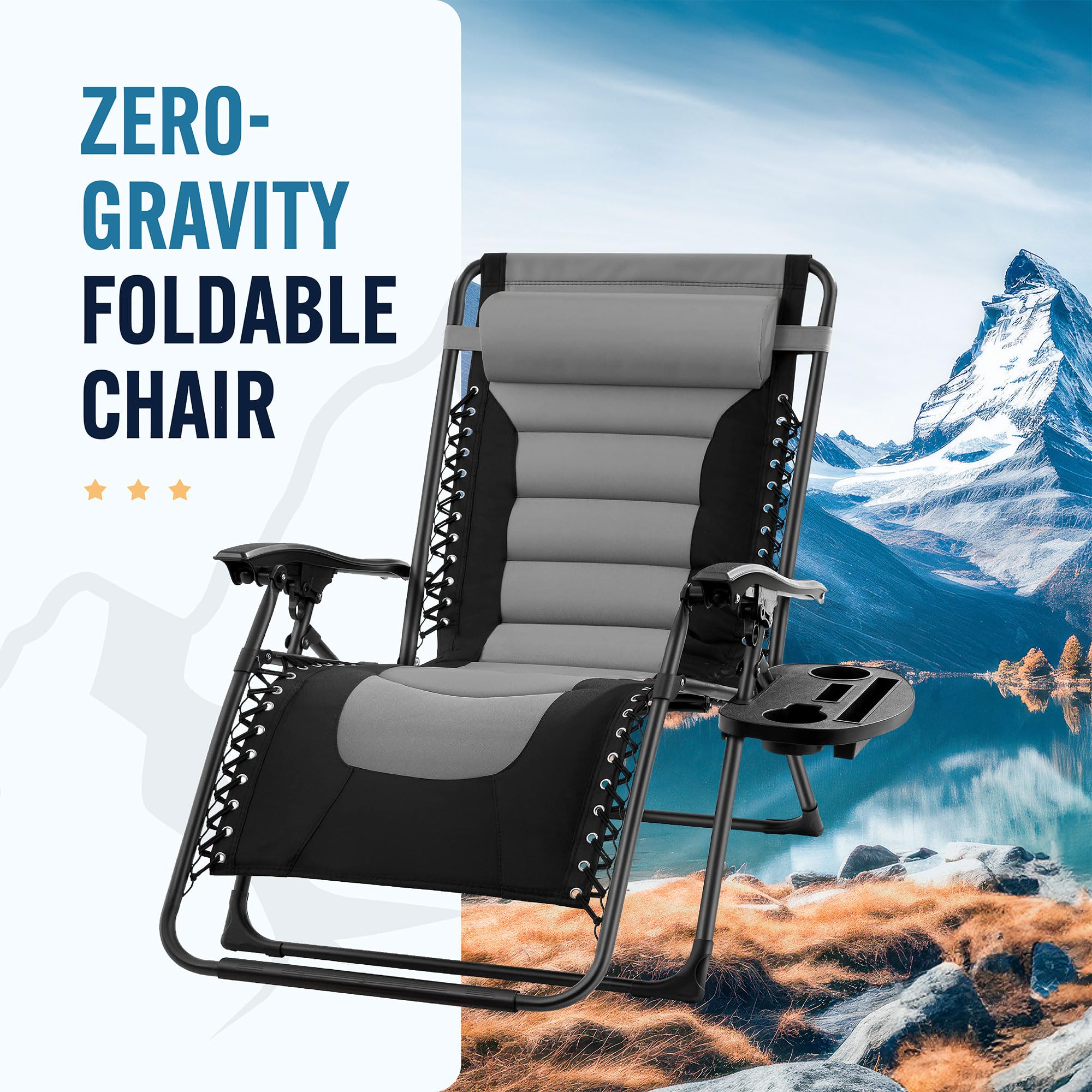 Amazon.com : Trapper's Peak Padded Zero Gravity Chair with
