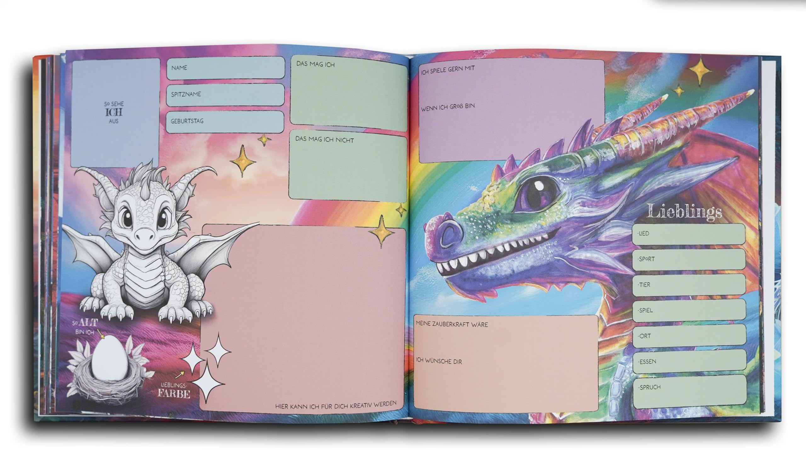 Livre d'amitié Mon dragon ami pour garçons et filles maternelle école primaire Cadeau rentrée des classes