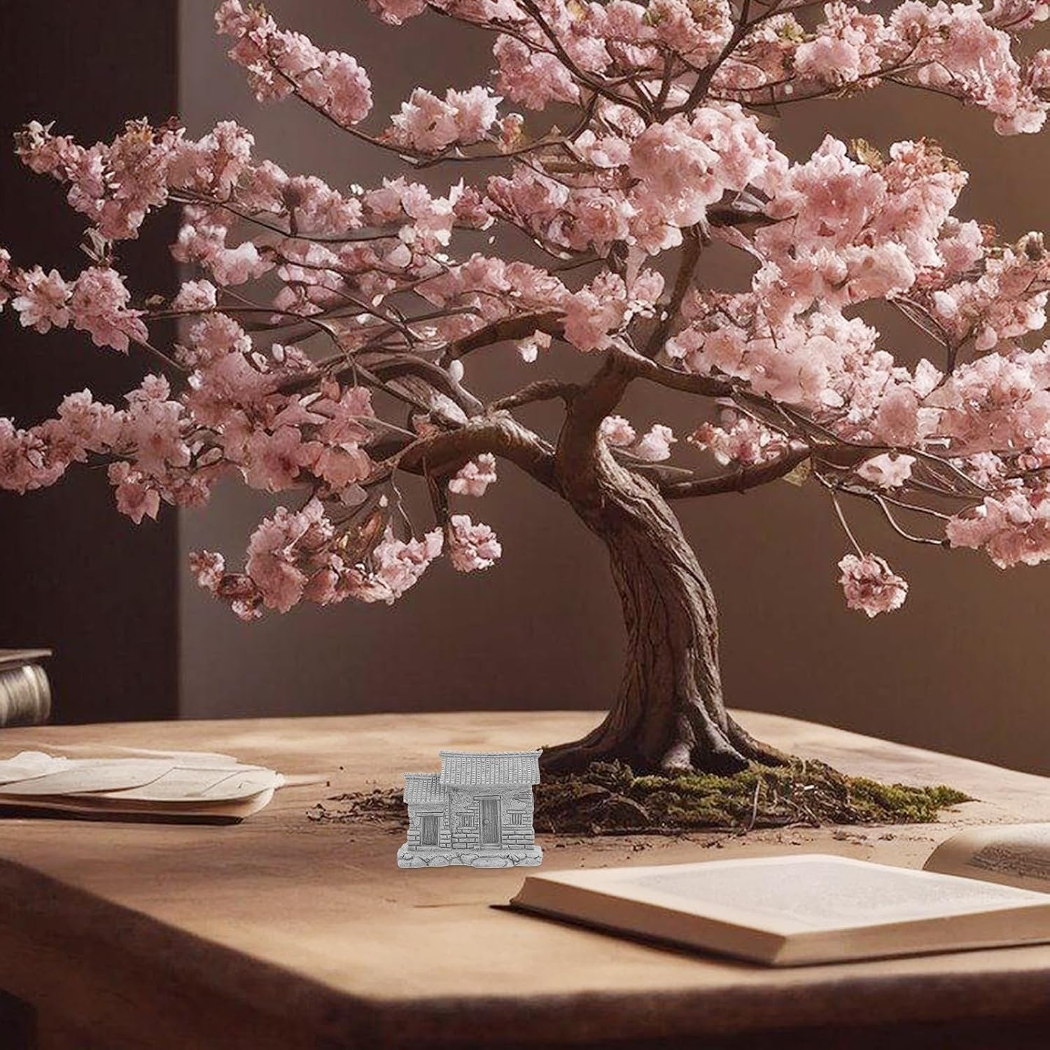 VICASKY Micro Decor Model Chinese House Landscaping for Garden Balcony