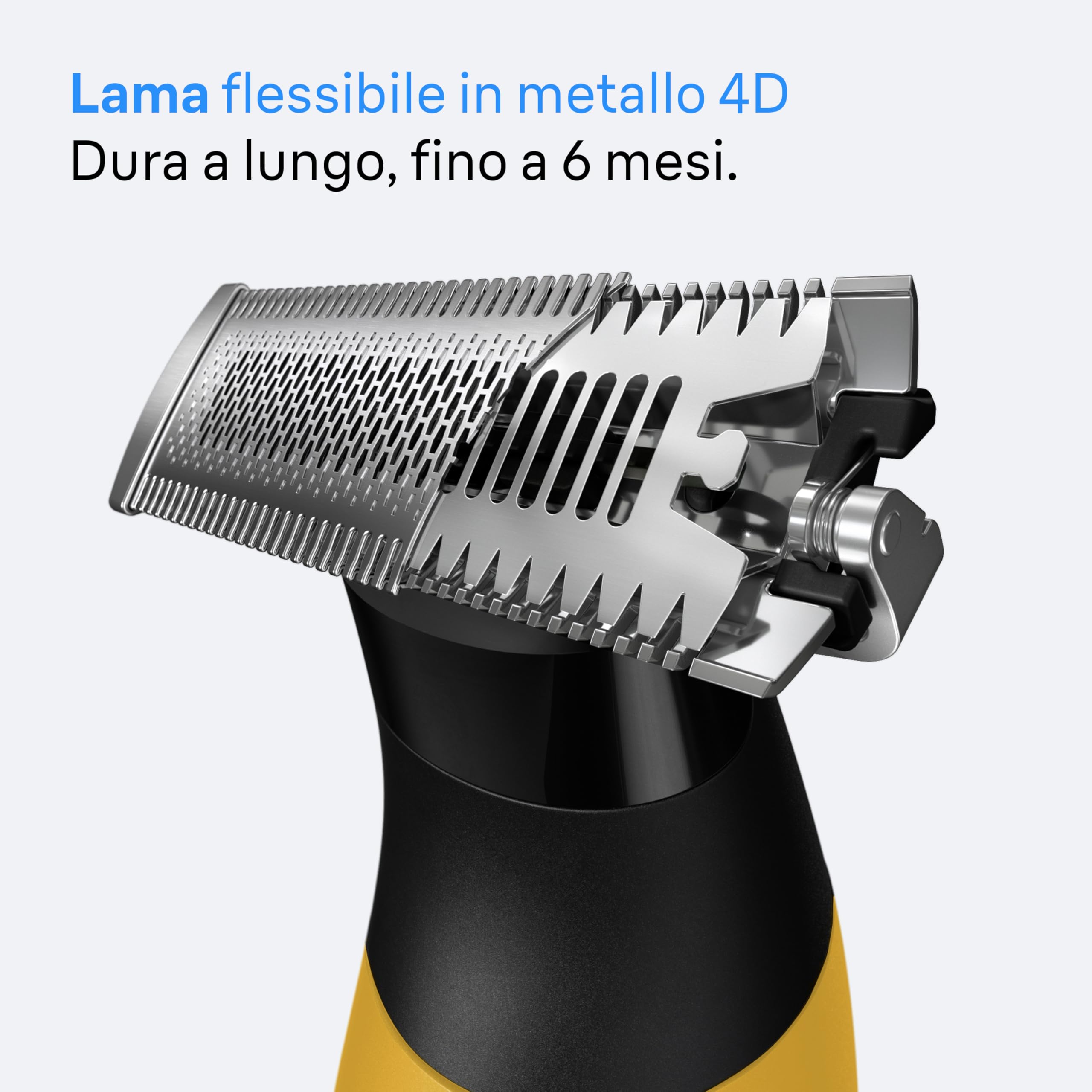 Braun Series XT3, Rasoio Elettrico Barba Tutto-In-Uno, +7 Strumenti Di Styling, Regolabarba Uomo Braun, Lama Affilata 4D Flex, Regola, Rade E Rifinisce, Viso, XT3205, Giallo
