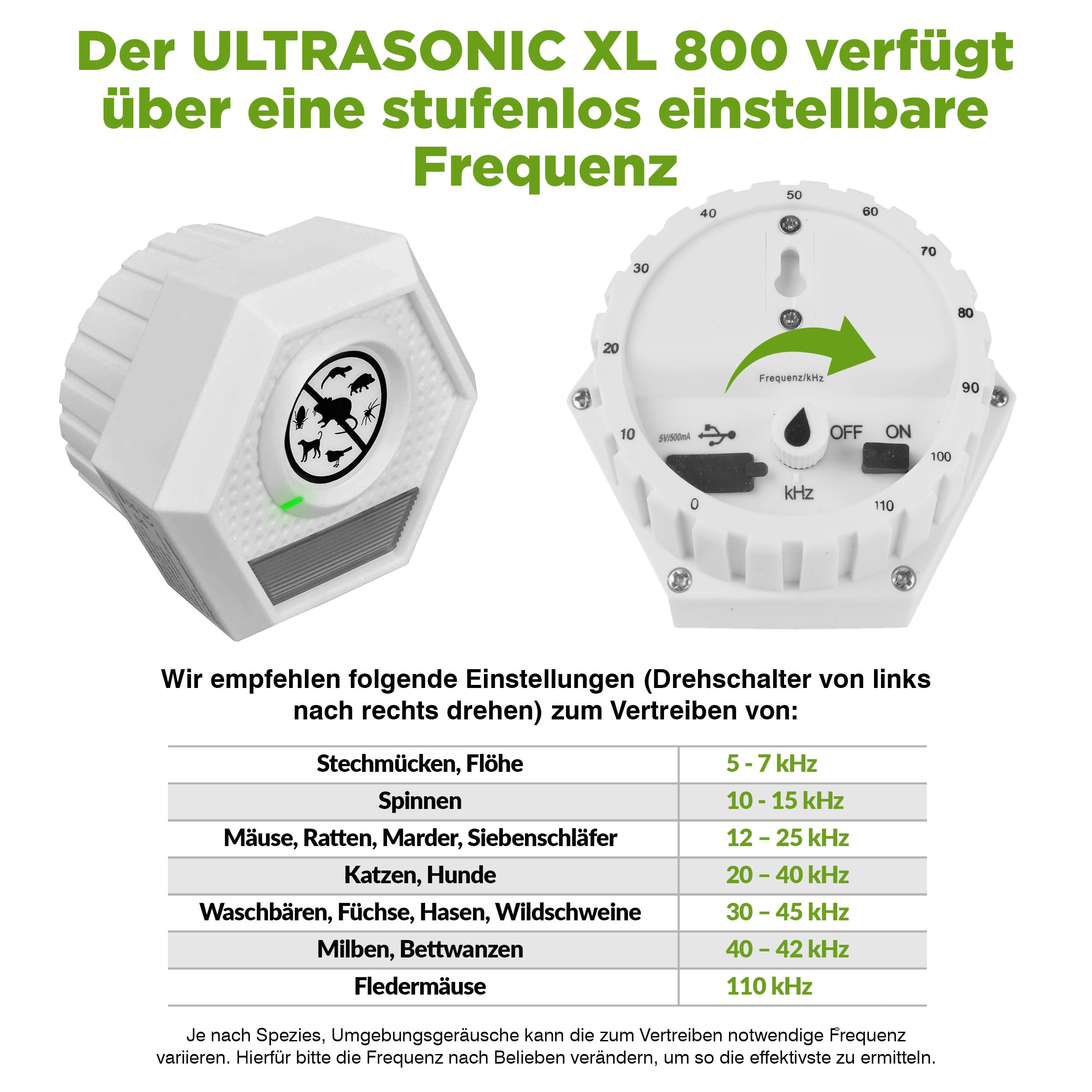 ISOTRONIC Ultraschall Mäuseabwehr zum Mäuse & Ratten vertreiben – Schädlingsvertreiber mit Ultraschall & Lichtblitz – Mäuseschreck ohne Gift & Mausefalle – 100m² Wirkungsbereich (1 Stück)