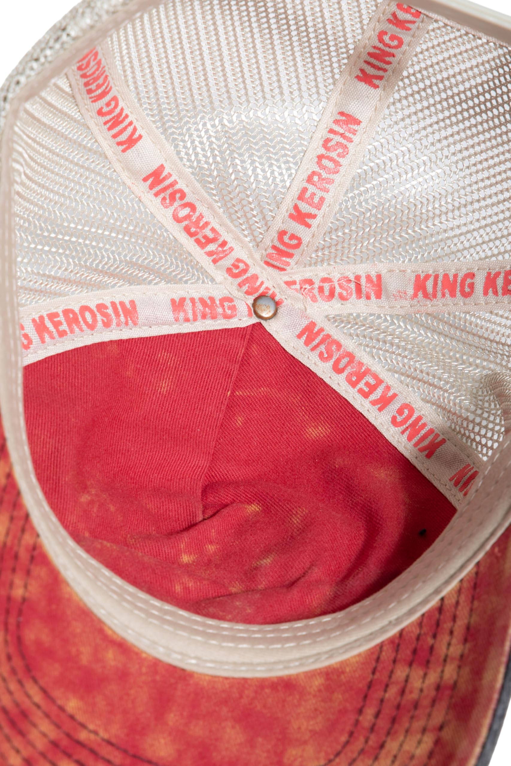 King Kerosin Męska czapka z daszkiem · czapka z daszkiem · siateczka · Snapback · Vintage · Retro · siatka · Devil · Biker · Motocykl · Used Look · Patch · Haft Diabeł · Rock · Hell Chapter