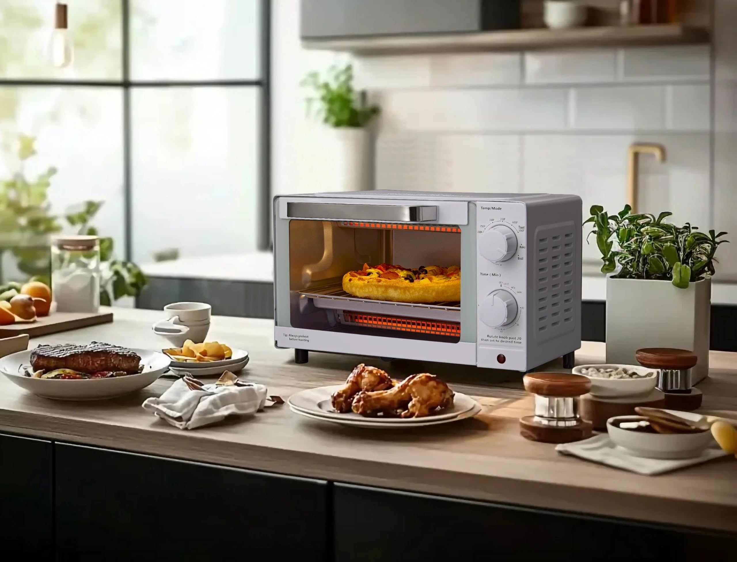Amazon.com: Mainstay Toaster Oven Combo Kitchen Appliances, Fits 9