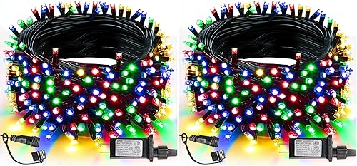 Miniatura 25 de TW SHINE - Cadena de luces de Navidad inteligente que cambia de color para exteriores, 100 m, 1000 LED RGB, luces de Halloween con control remoto y