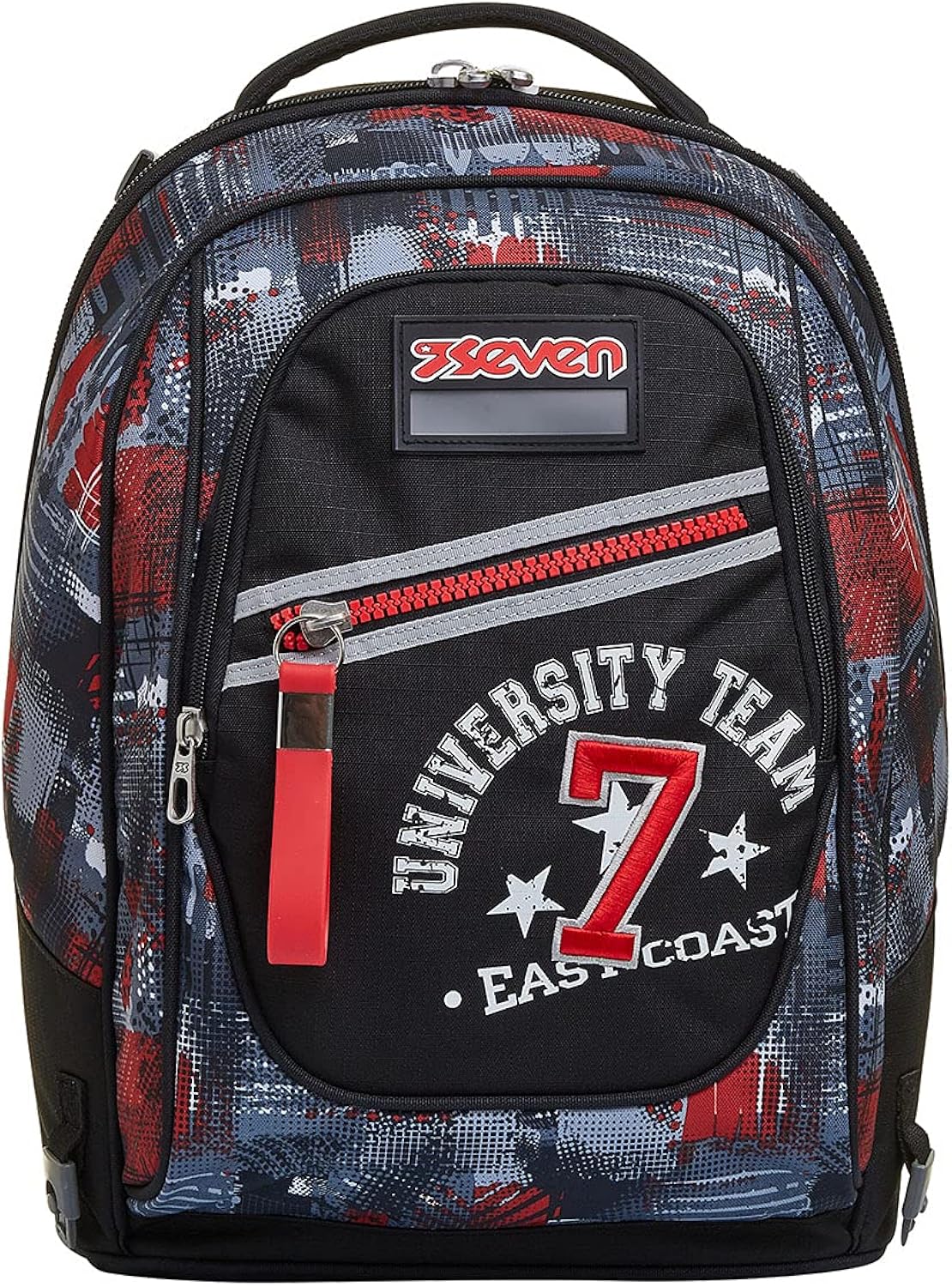 Seven Trolley New Tech, 3 In 1 Zaino Sganciabile, Scuola Tempo Libero, Zaino Bambini e ragazzi, Rosso e Nero Seven Trolley New Tech, 3 In 1 Zaino Sganciabile, Scuola Tempo Libero, Zaino Bambini e ragazzi, Rosso e Nero