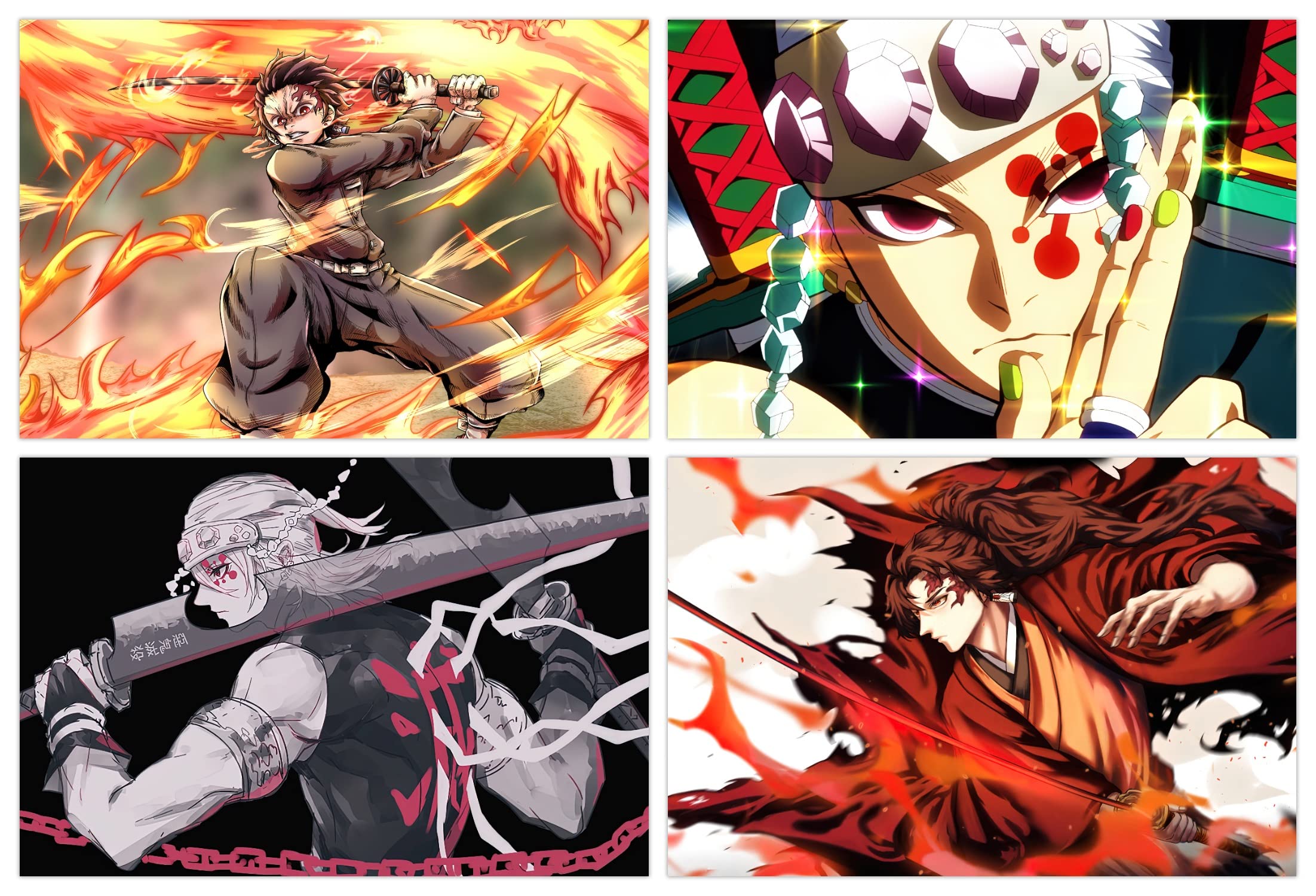 Demon Slayer Posters - Tanjiro Kamado Art Prints -6 Demon Slayer Posters - Tanjiro Kamado Art Prints -6