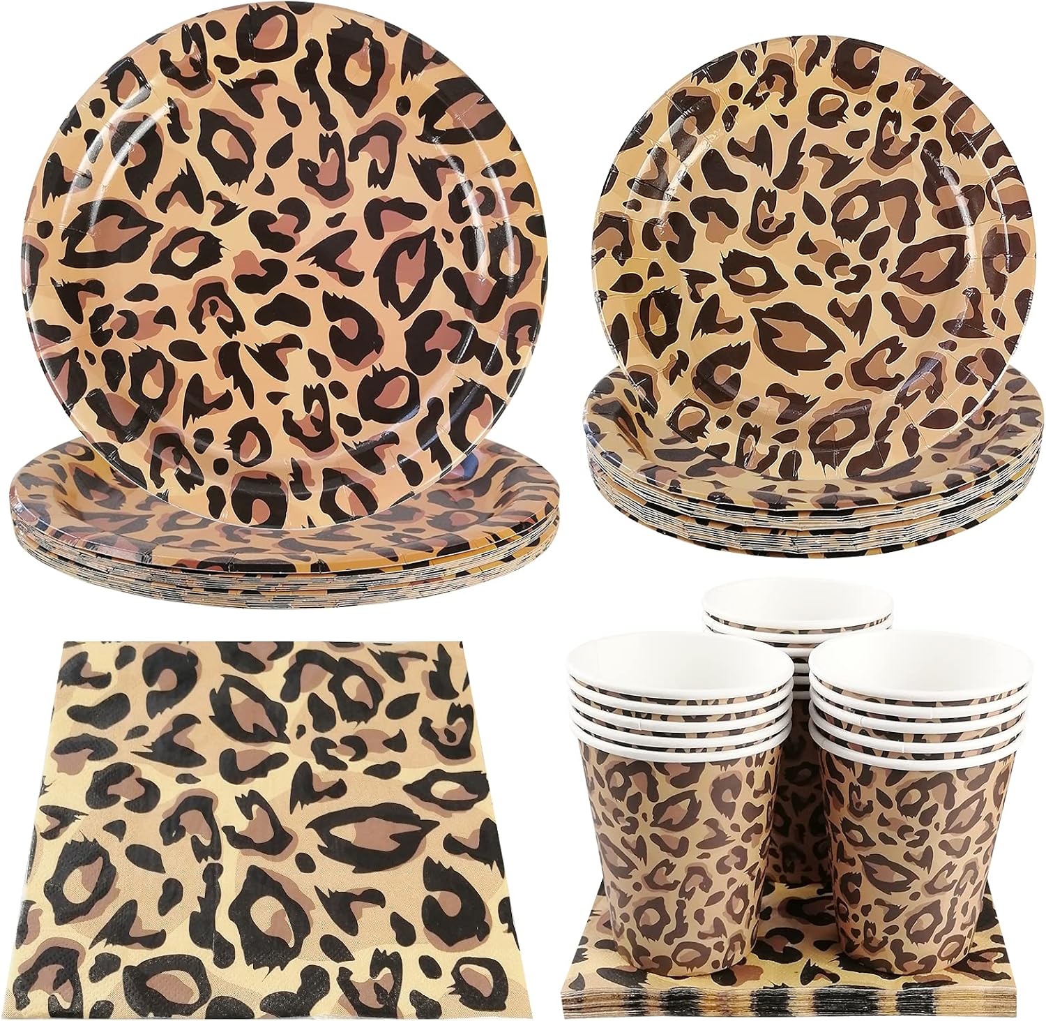 Leopard Print Party Supplies Sirve a 16 Argentina Ubuy - Main Image