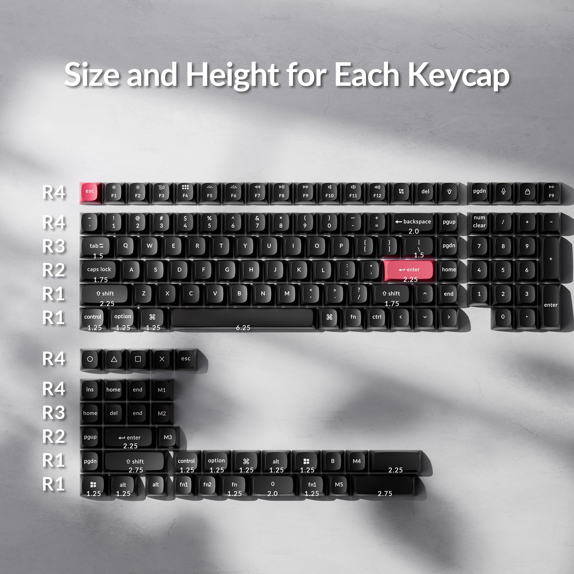 Amazon.com: Keychron OSA Profile Double-Shot PBT Keycap Full