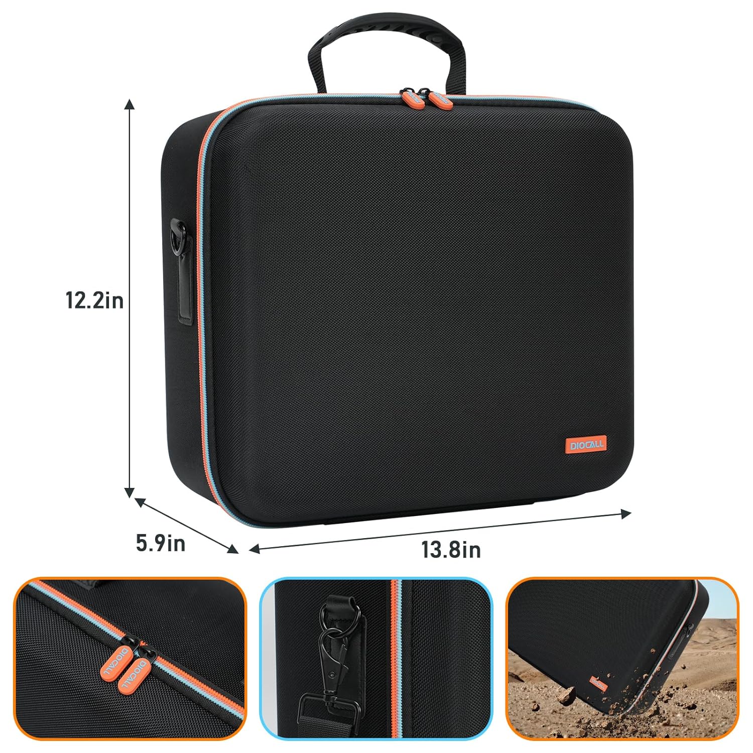 Diocall All in One Carrying Case Compatible with Nintendo Switch 2, Dock, 2 Pro Controllers, Joy-Con Grip, Power Adapter, 28 Games and Accessories - Image 5