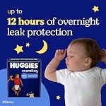 Huggies Size 4 Overnites Baby Diapers: Overnight Diapers, Size 4 (22-37 lbs), 100 Ct, Packaging May Vary