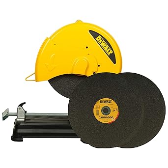 Combo of DEWALT DW28870 2200W 355mm Heavy Duty Chop Saw and 2x DWA8011R Cut-off Wheel