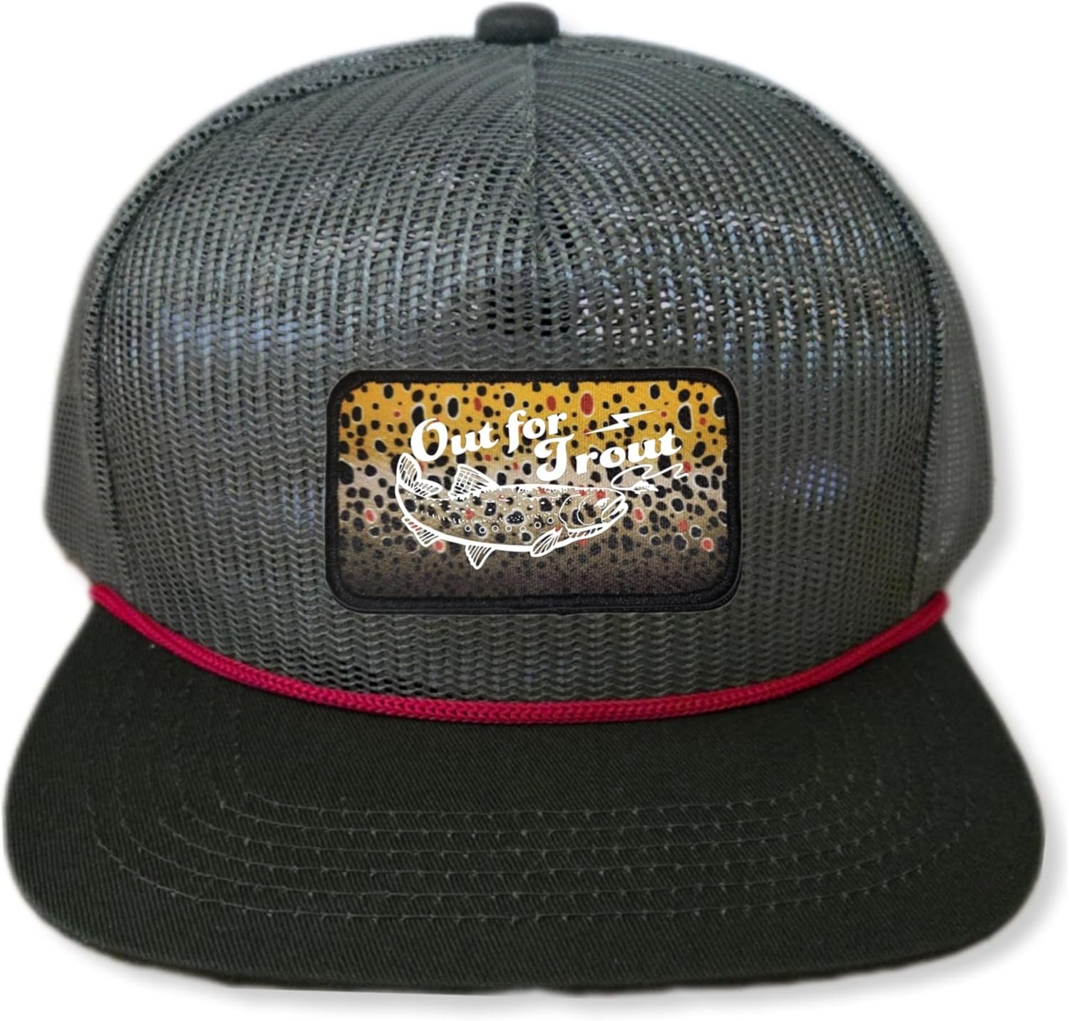 ThatsRad Out for Trout Corduroy Snapback Hat Cap Fly Fishing Fisherman