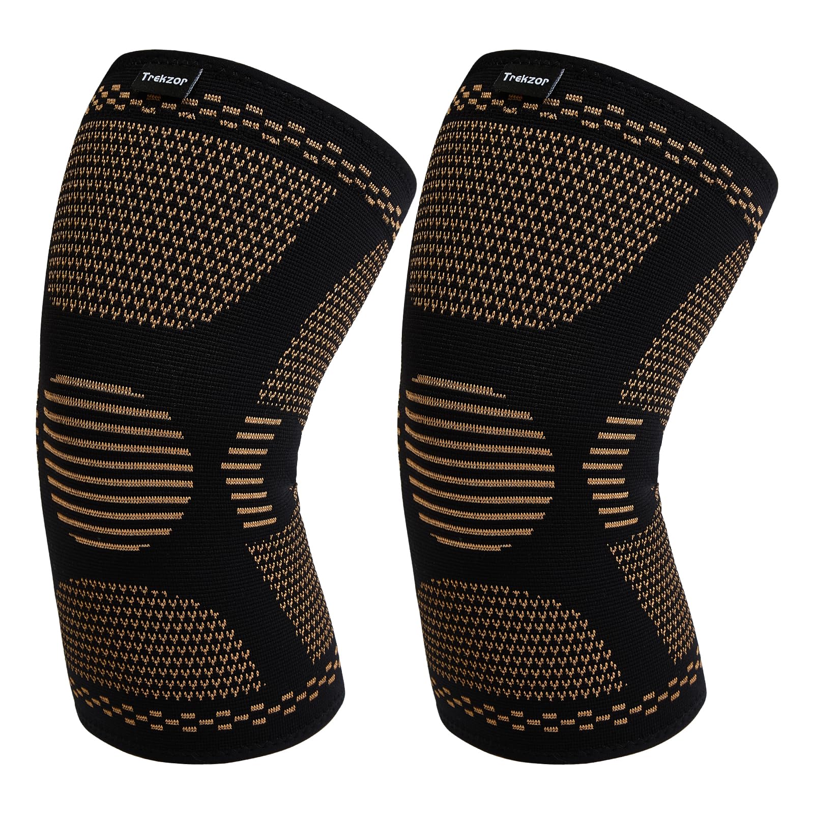 Rodillera para hombres y mujeres, rodilleras de compresión para correr, baloncesto, fútbol, patineta, gimnasio y más deportes, transpirable, antideslizante, alivia el dolor de rodilla (negro,