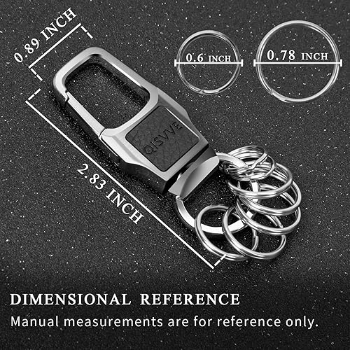 Miniatura 5 de Pequeño clip para llavero, clip para llavero, ganchos para llaves de liberación rápida, organizador de anillos para llaves de automóvil