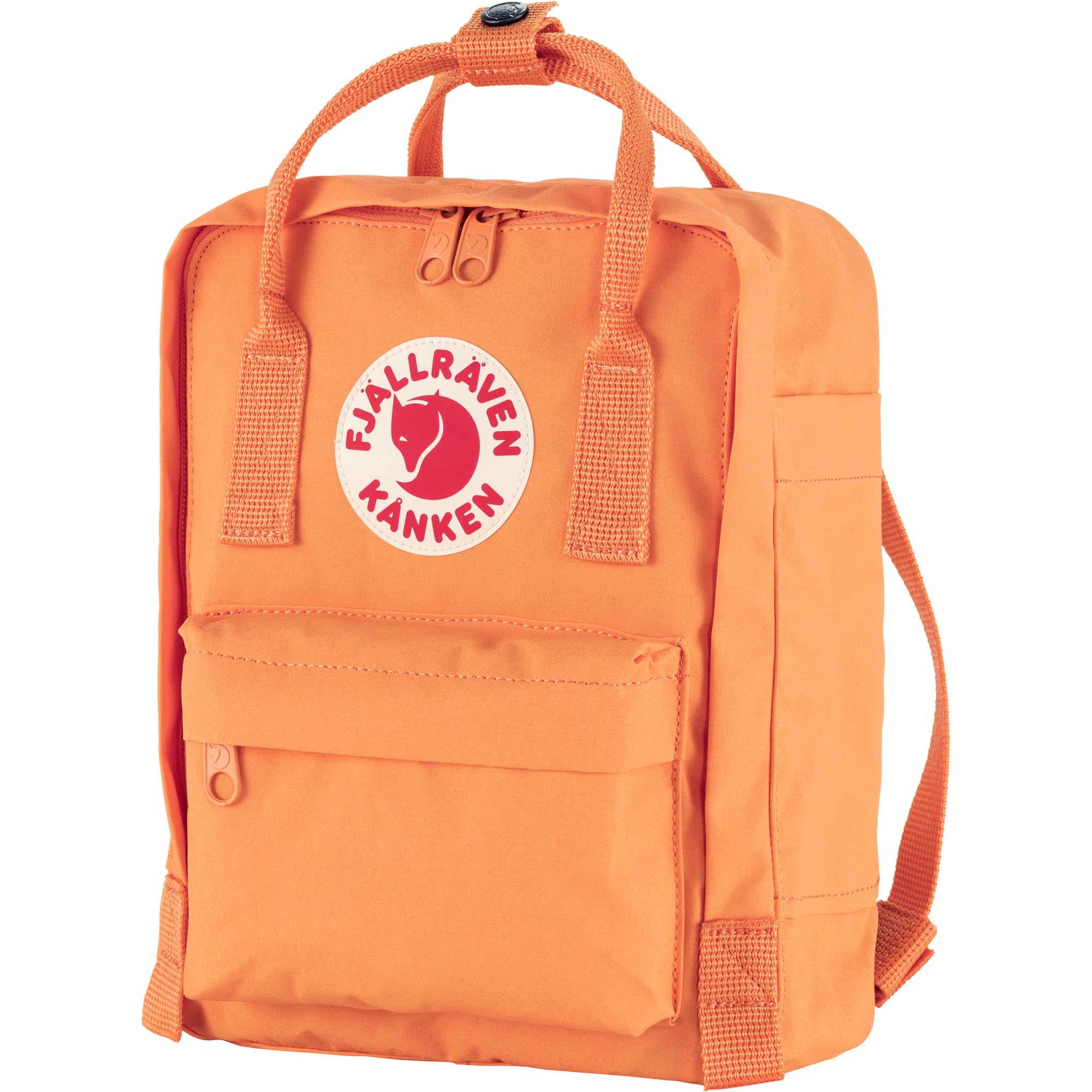 Fjällräven Kanken Mini Backpack - Compact Everyday Carry, Durable Vinylon Fabric - Travel, Sunstone Orange